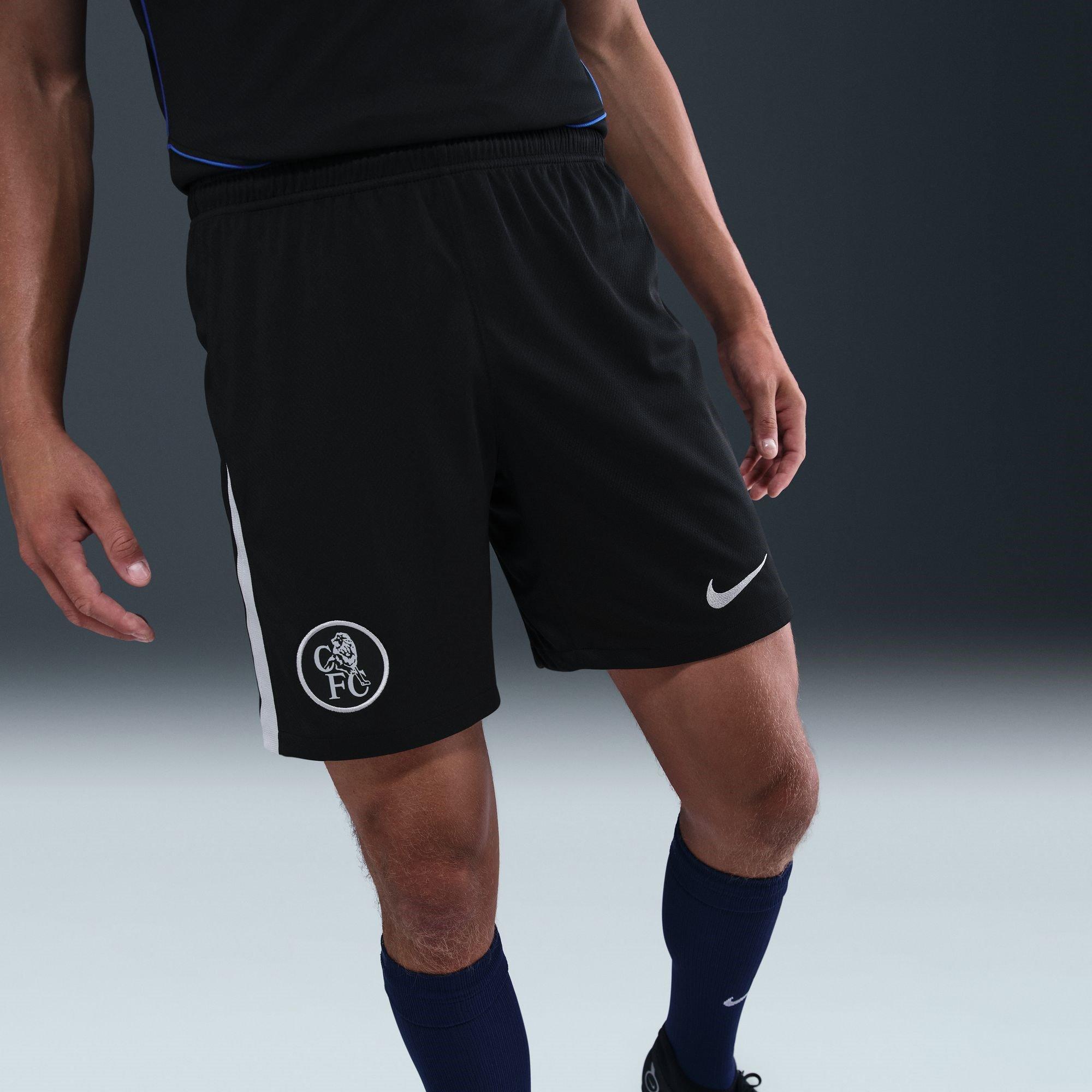 Black/Silver - Nike - Chelsea Third Shorts 2025 2026 Adults - 6