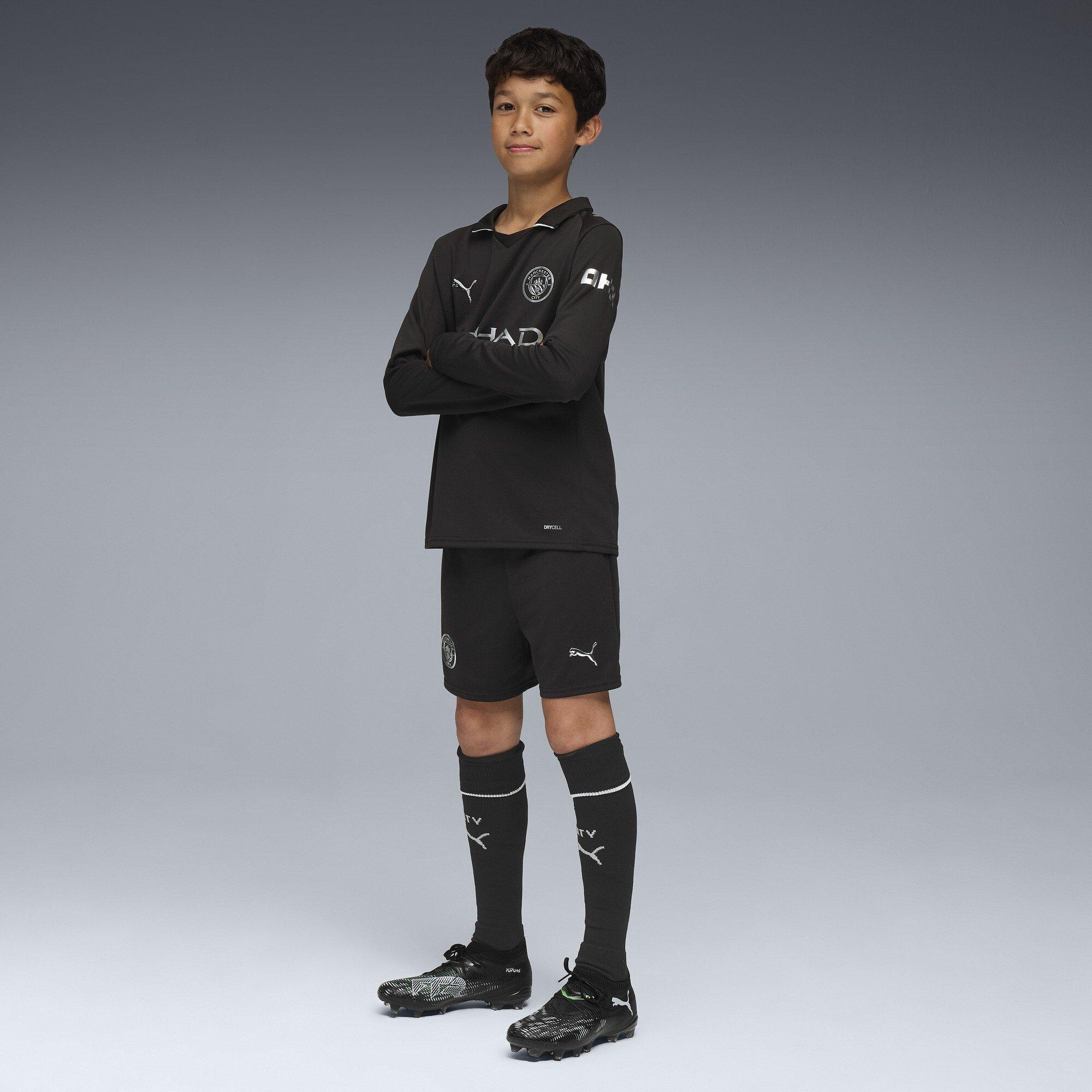 Noir - Puma - Manchester City Away Shorts 2025 2026 Juniors - 6