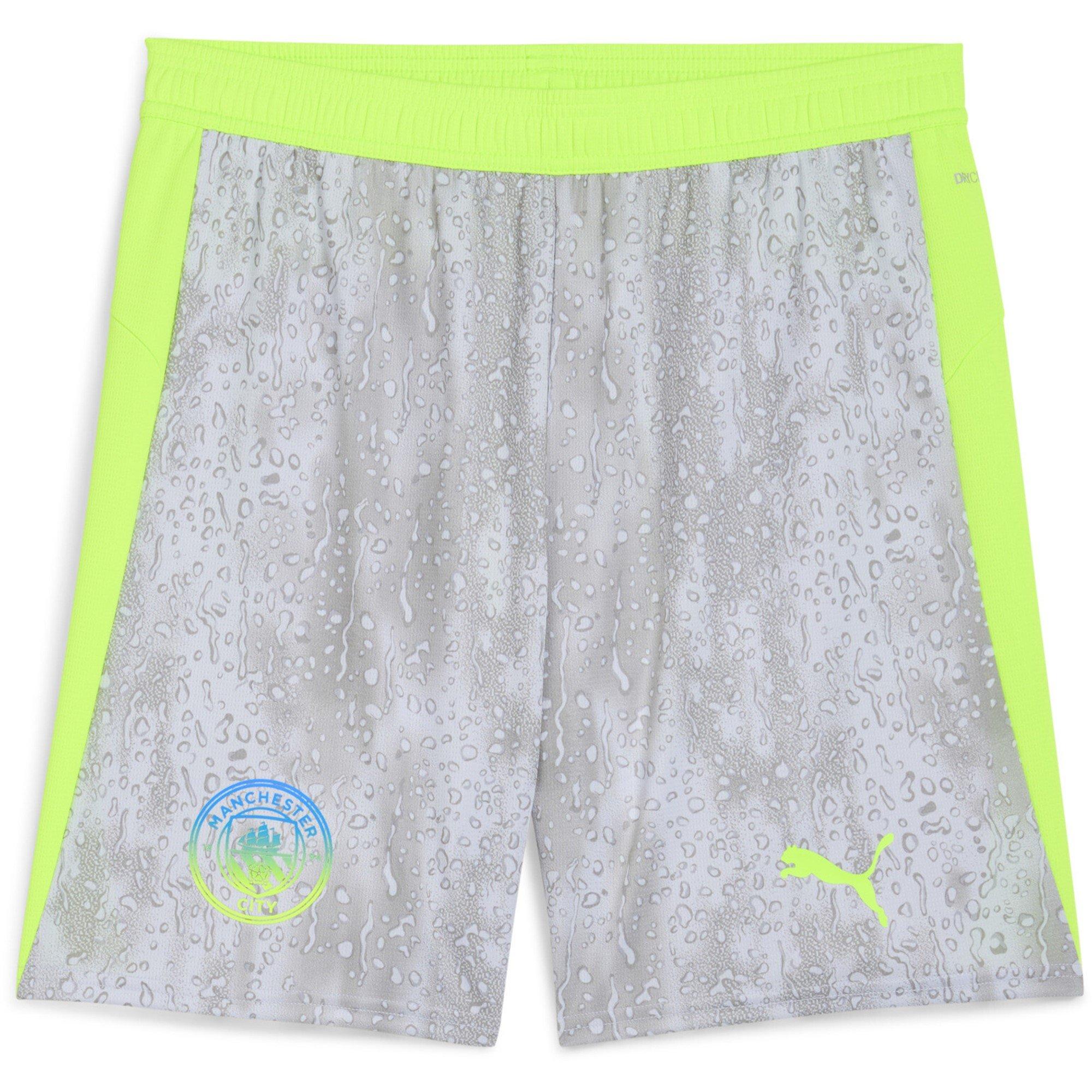 Puma Men's Manchester City Third Shorts 2025 2026 Adults - Grey/Green - XL