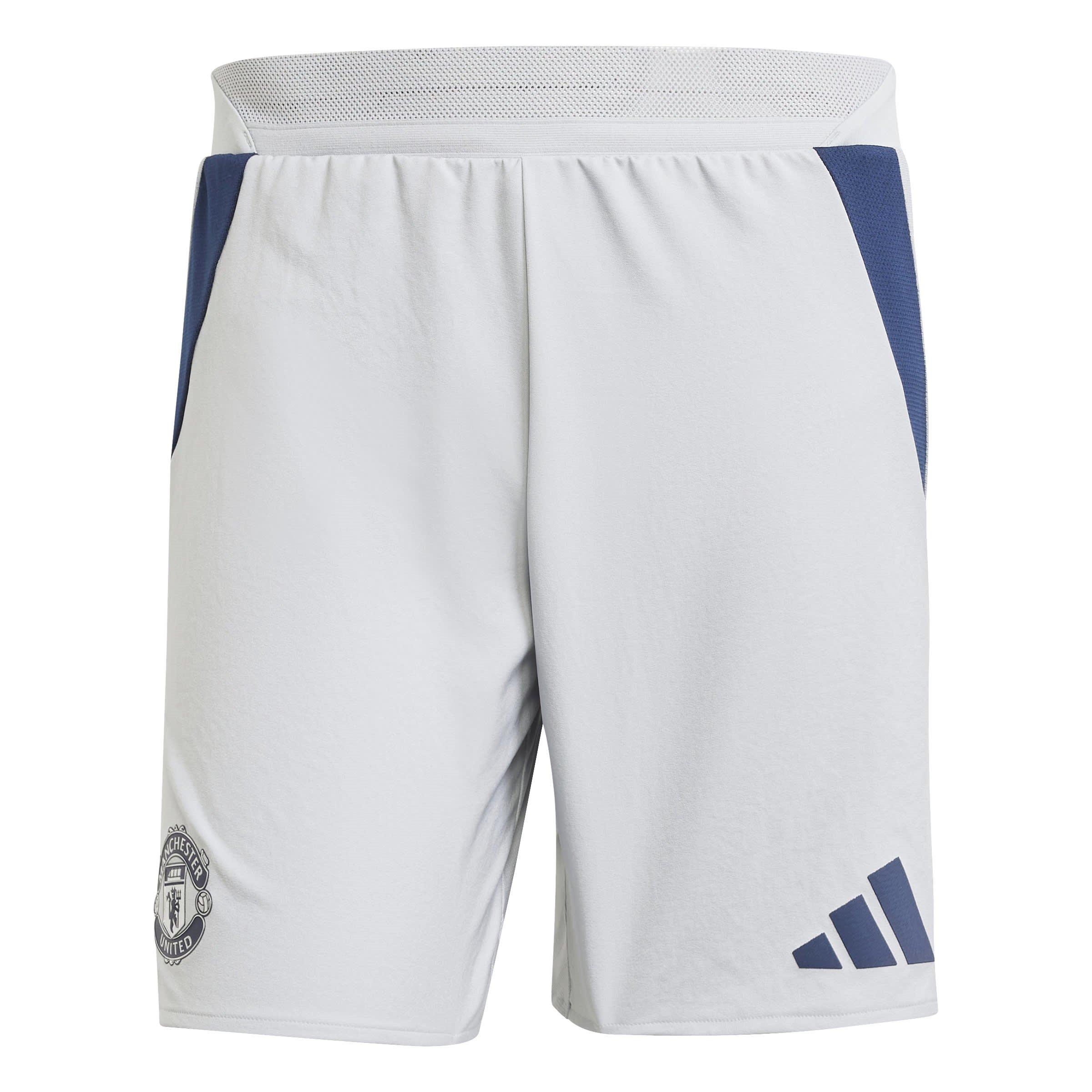 Adidas Men's Manchester United 2024 2025 Away Authentic Shorts - Clear Onix - XS