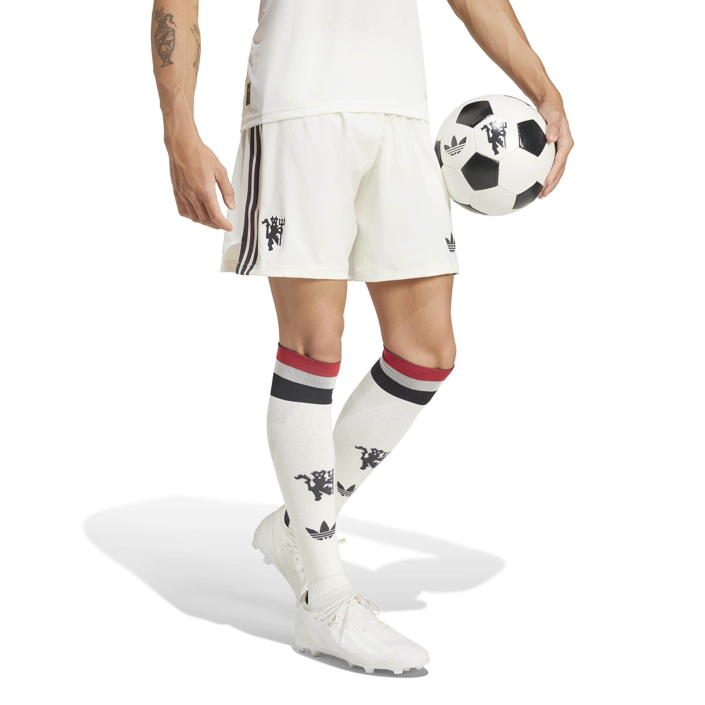Off White - adidas - Manchester United 2024 2025 Third Authentic Shorts - 6