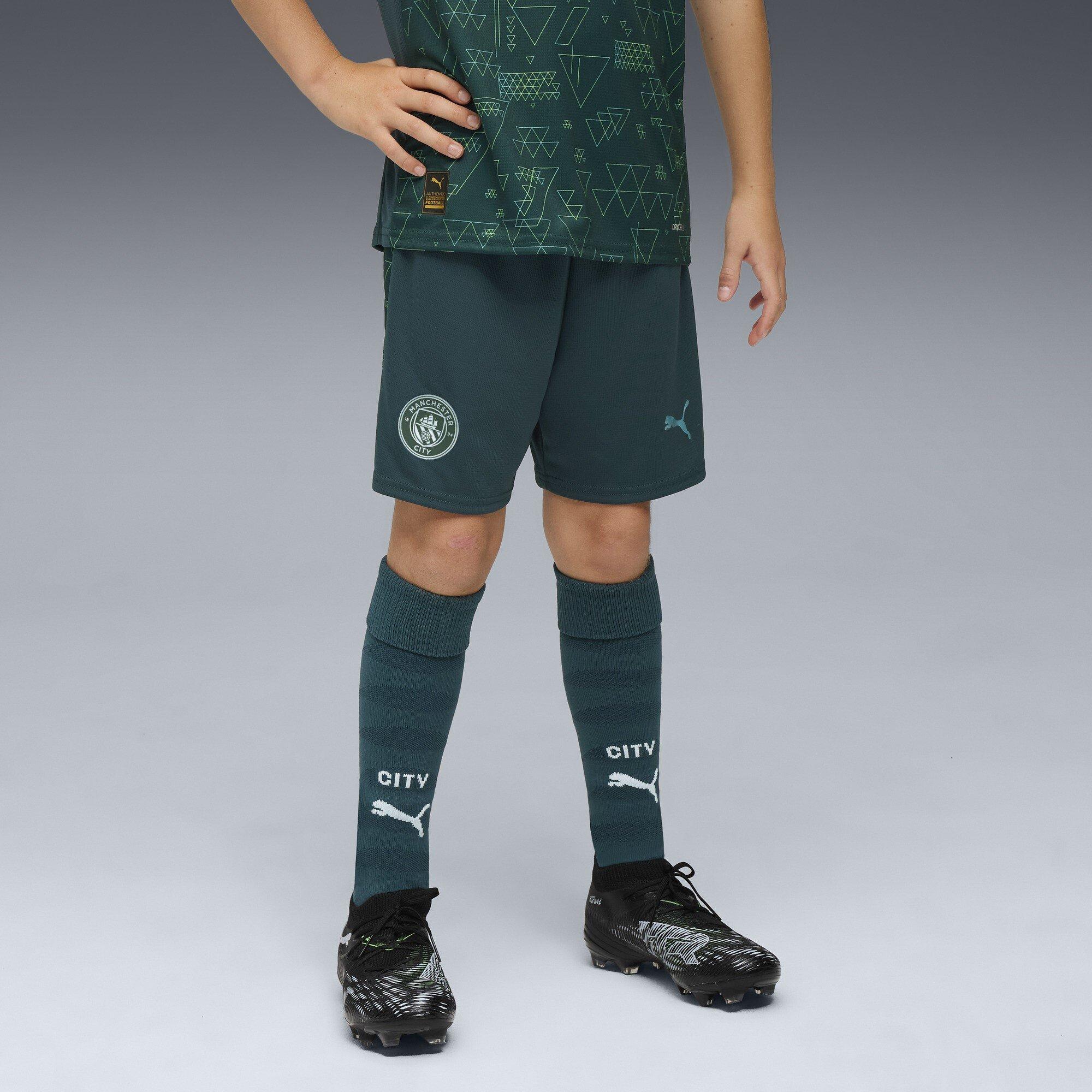 Green - Puma - Manchester City Fourth Shorts 2025 2026 Juniors - 3