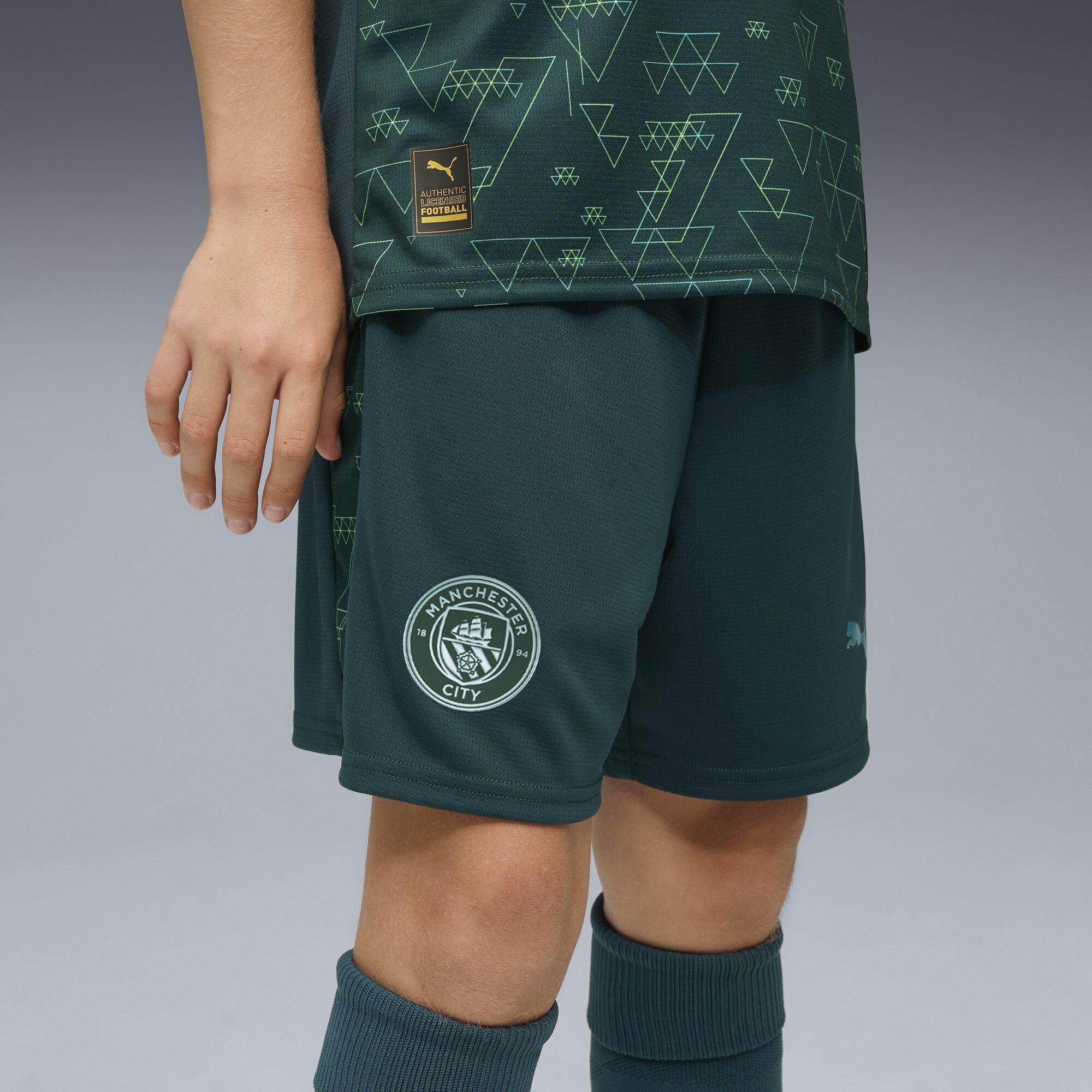 Green - Puma - Manchester City Fourth Shorts 2025 2026 Juniors - 5