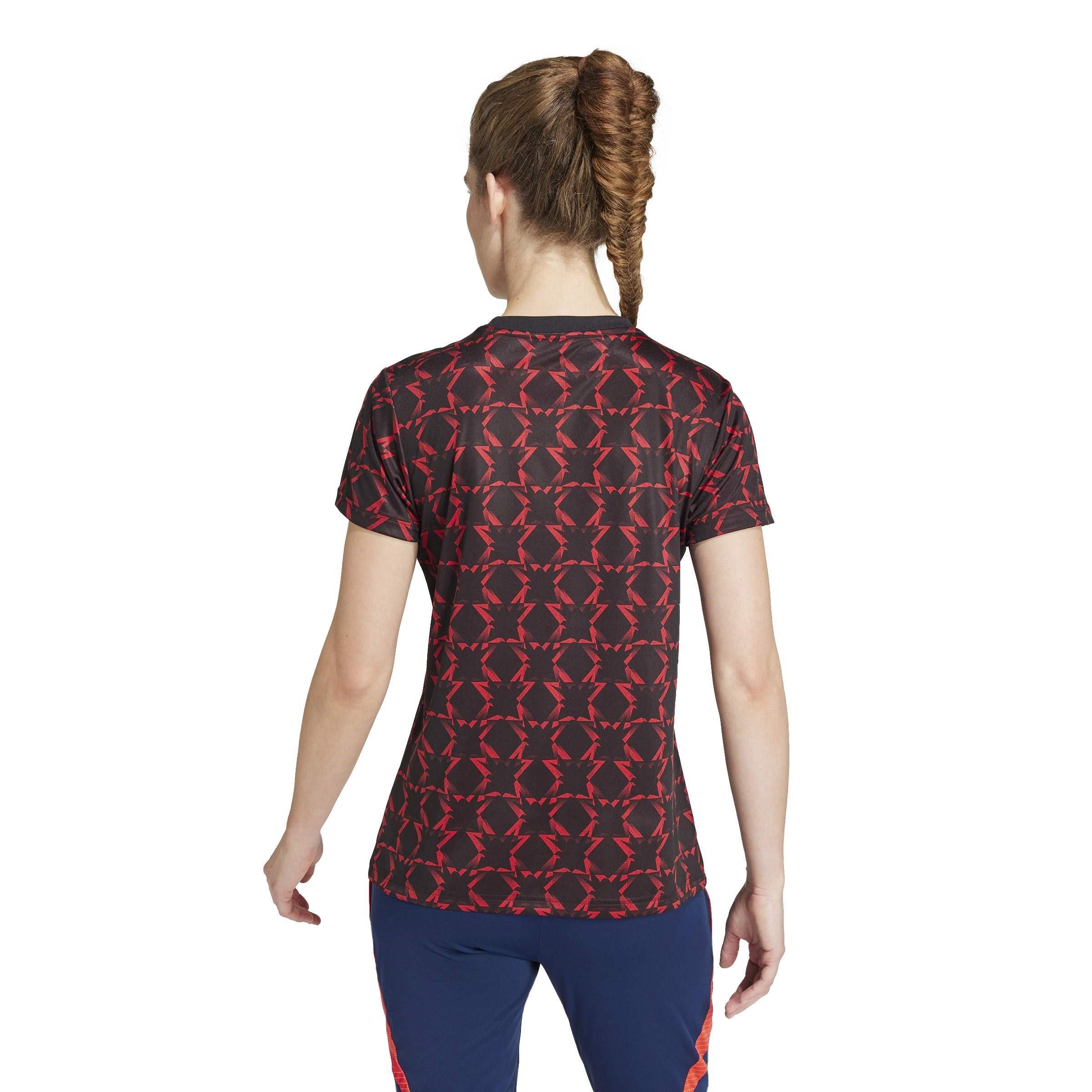 Schwarz/Mufc Rot - adidas - Manchester United Pre-Match Shirt 2024 2025 Womens - 4