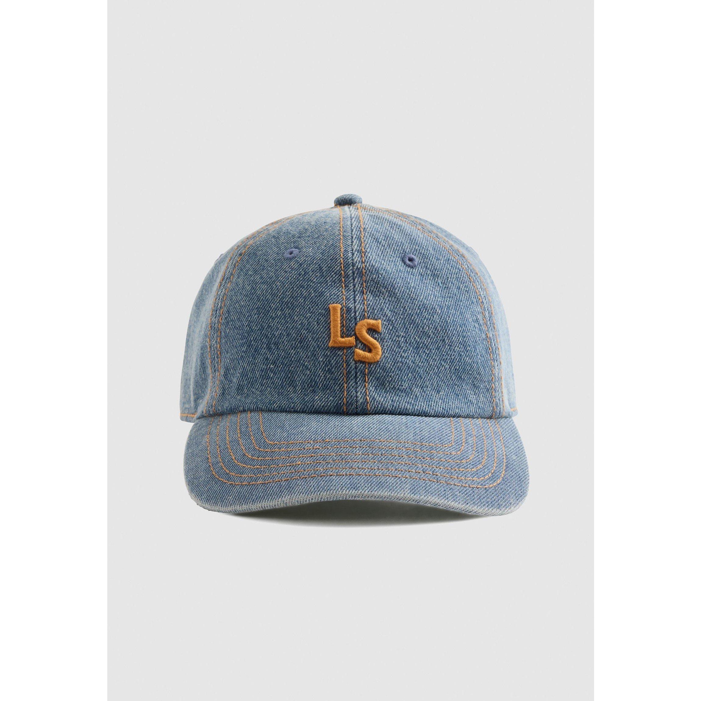 Levis  Monogram Baseball Cap - Indigo Mid Wash