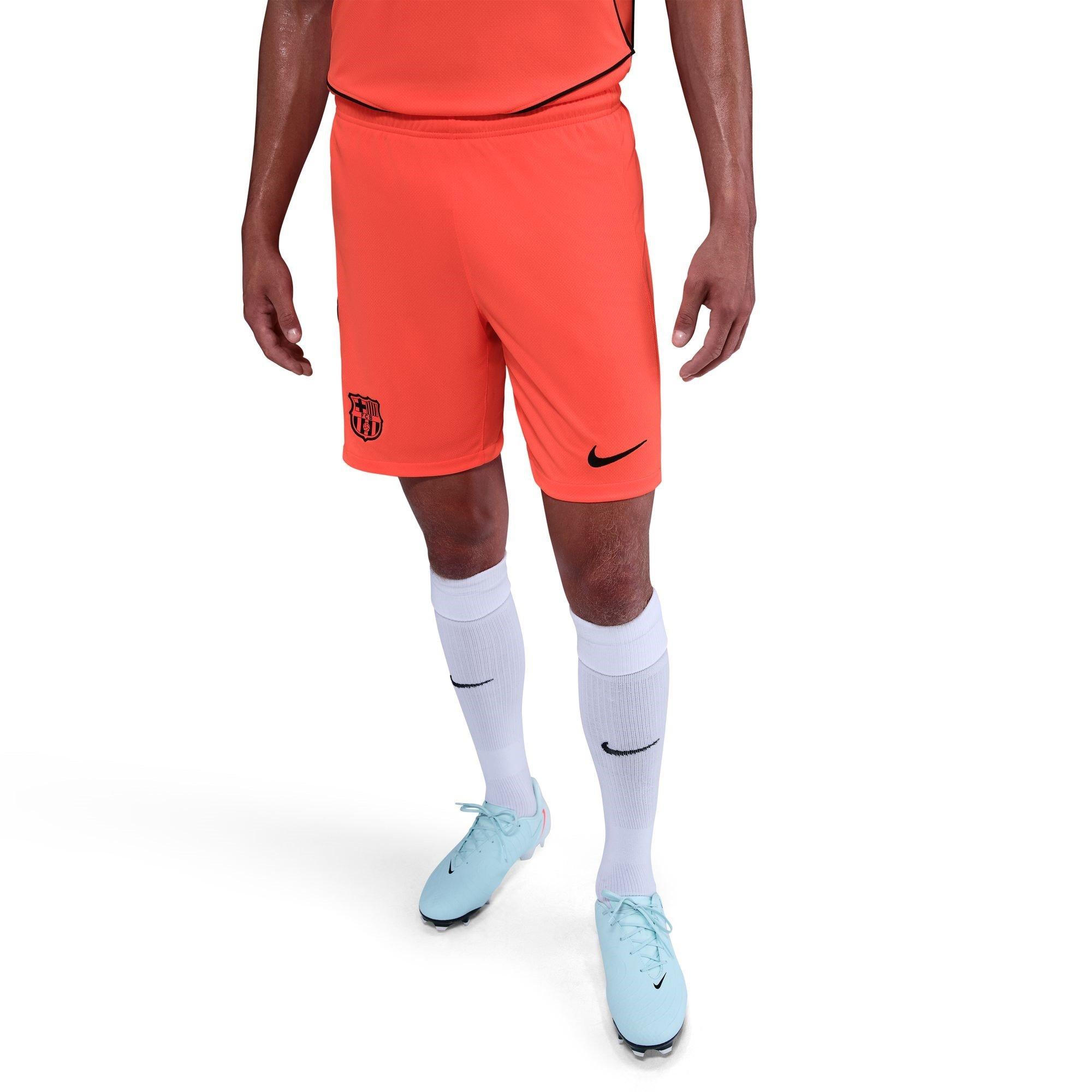 Orange/Blue - Nike - Barcelona Third Shorts 2025 2026 Adults - 1