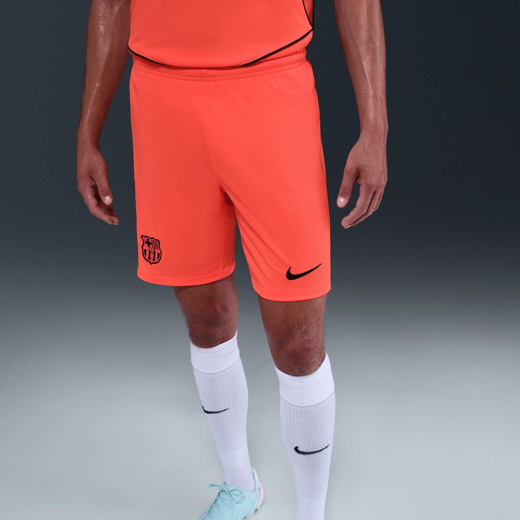 Orange/Blue - Nike - Barcelona Third Shorts 2025 2026 Adults - 6