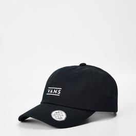 Vans Half Box Curved Bill Jockey Black Flat Peak Cap Unisex Kids