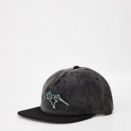Vans Skate V Thorn Unstructured Black Flat Peak Cap Unisex Adults