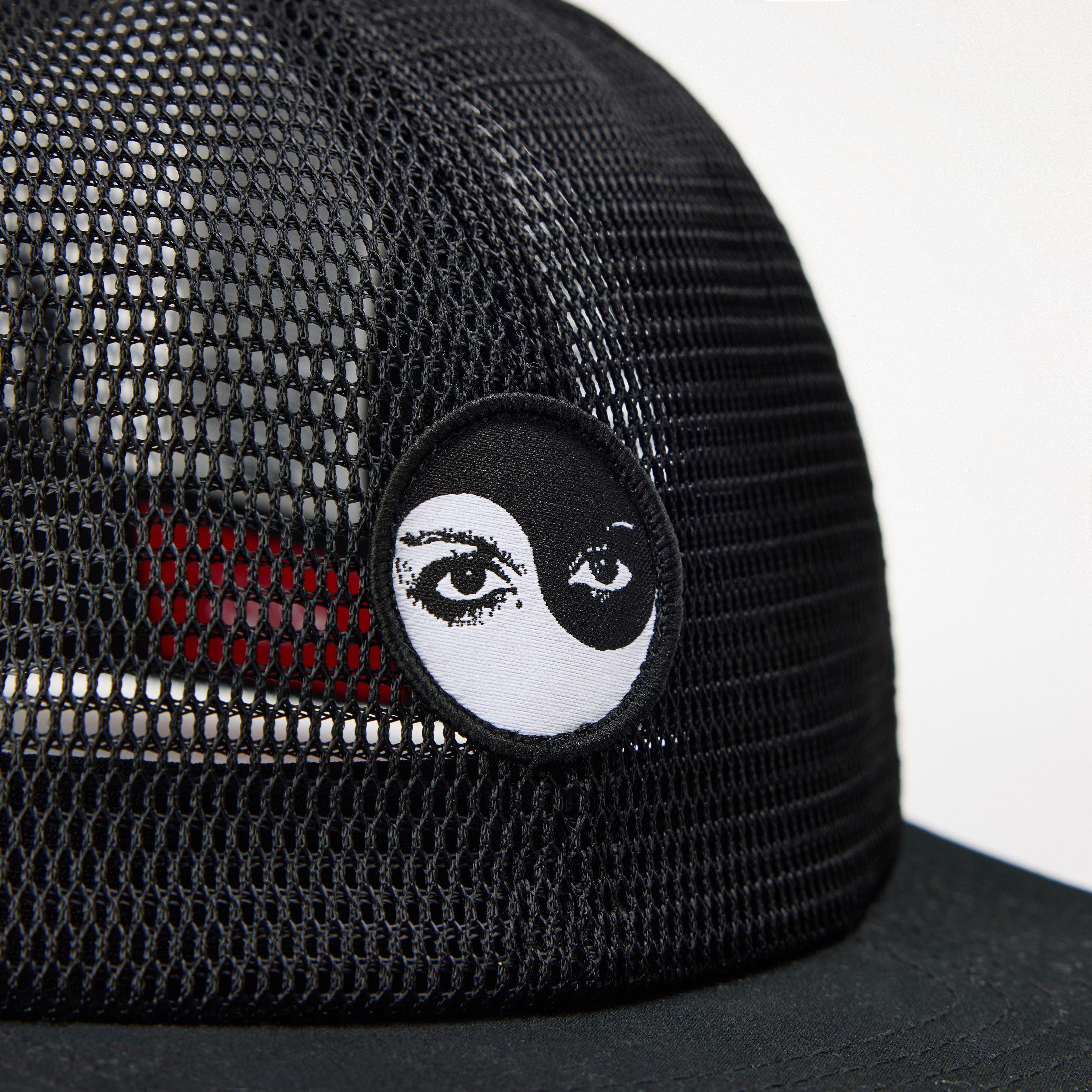 Nero - Vans - Adults Skate Yin Yang Eyes Mesh Panel Flat Peak Cap - 3