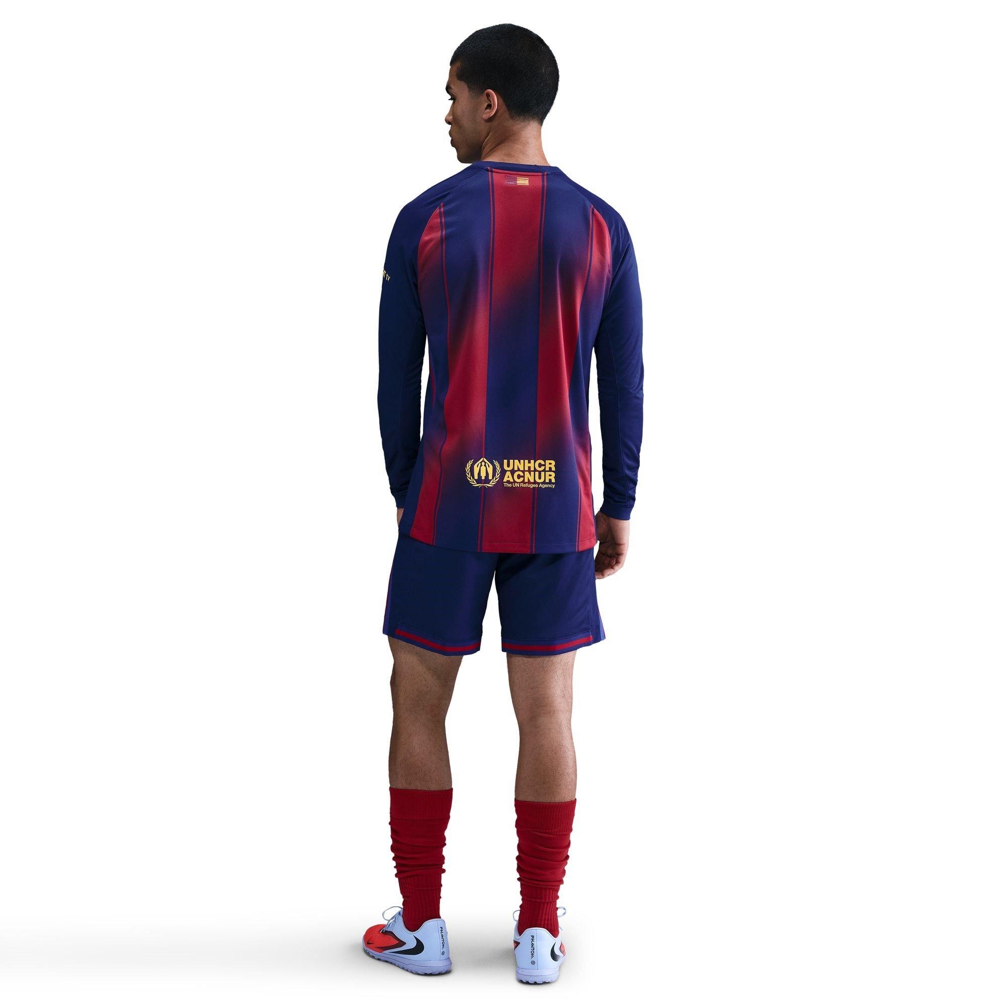 Blue/Red - Nike - Barcelona Home Shorts 2025 2026 Mens - 4
