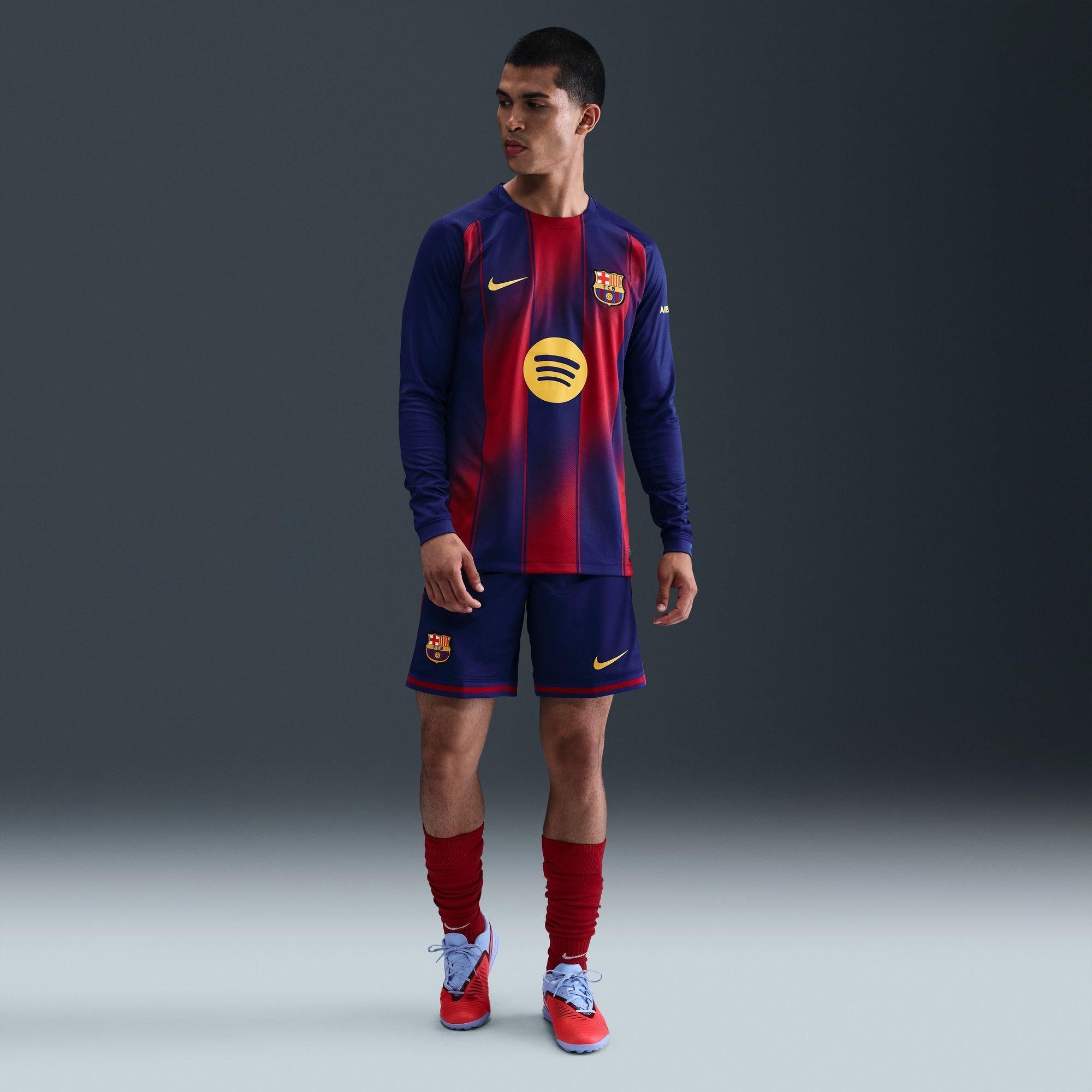 Blue/Red - Nike - Barcelona Home Shorts 2025 2026 Mens - 7