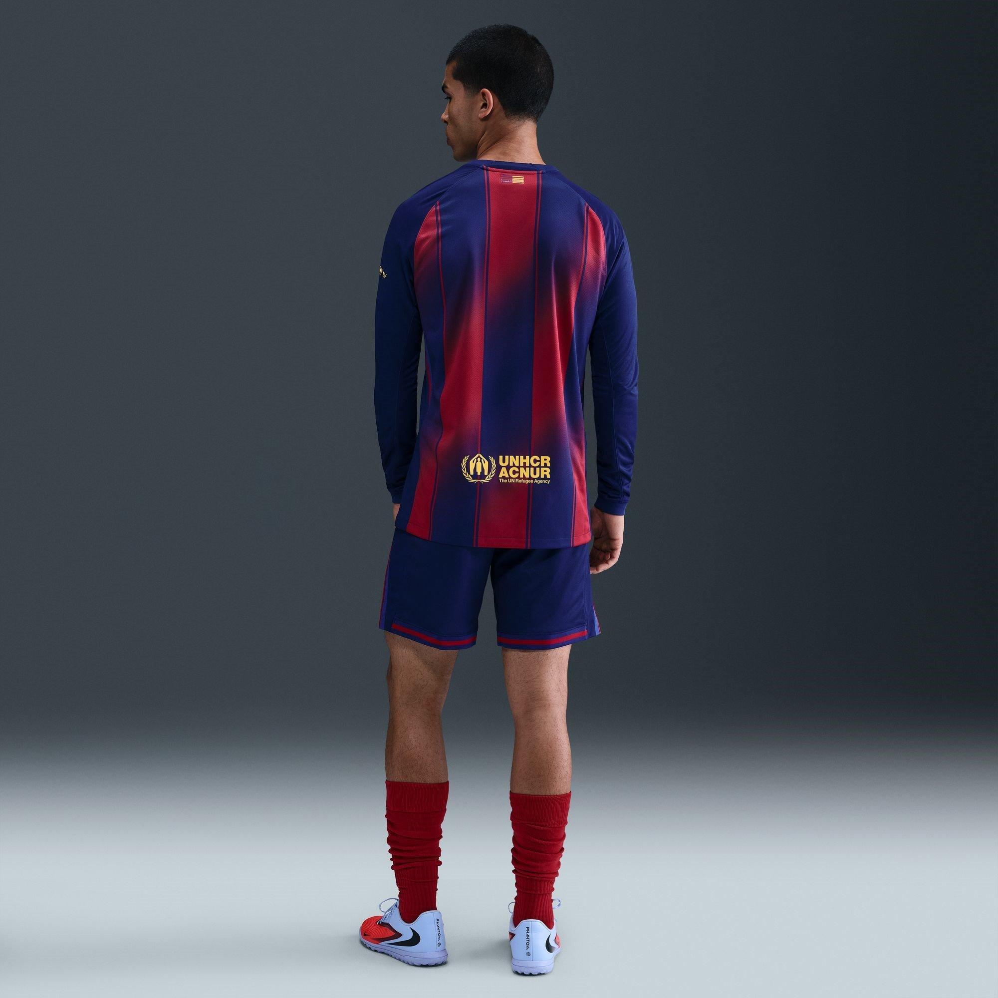Blue/Red - Nike - Barcelona Home Shorts 2025 2026 Mens - 8