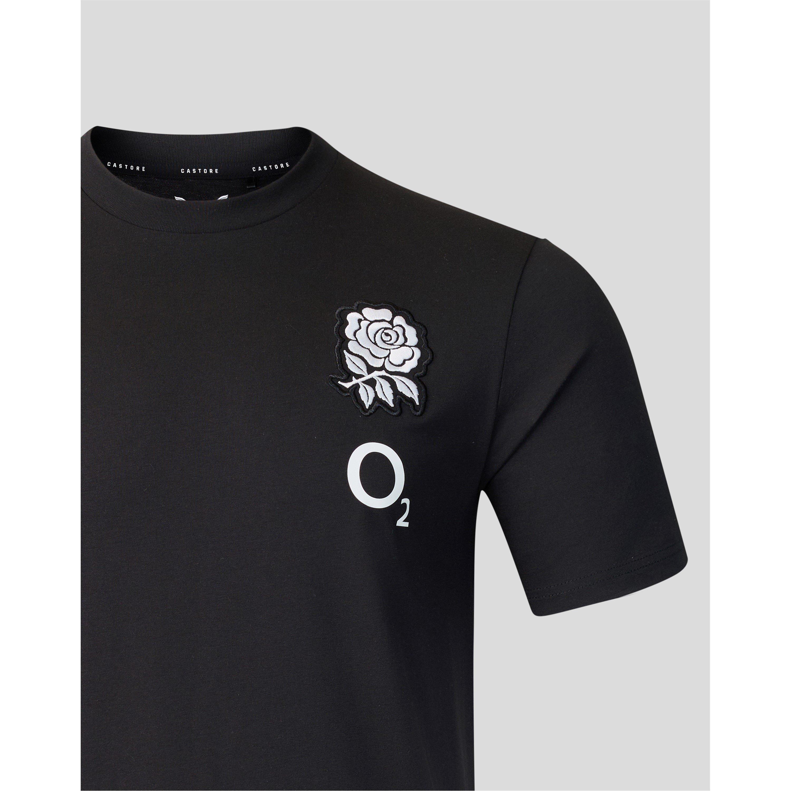 Noir classique - Castore - Mens England Rugby 2026 Short Sleeve Performance T-Shirt - 3