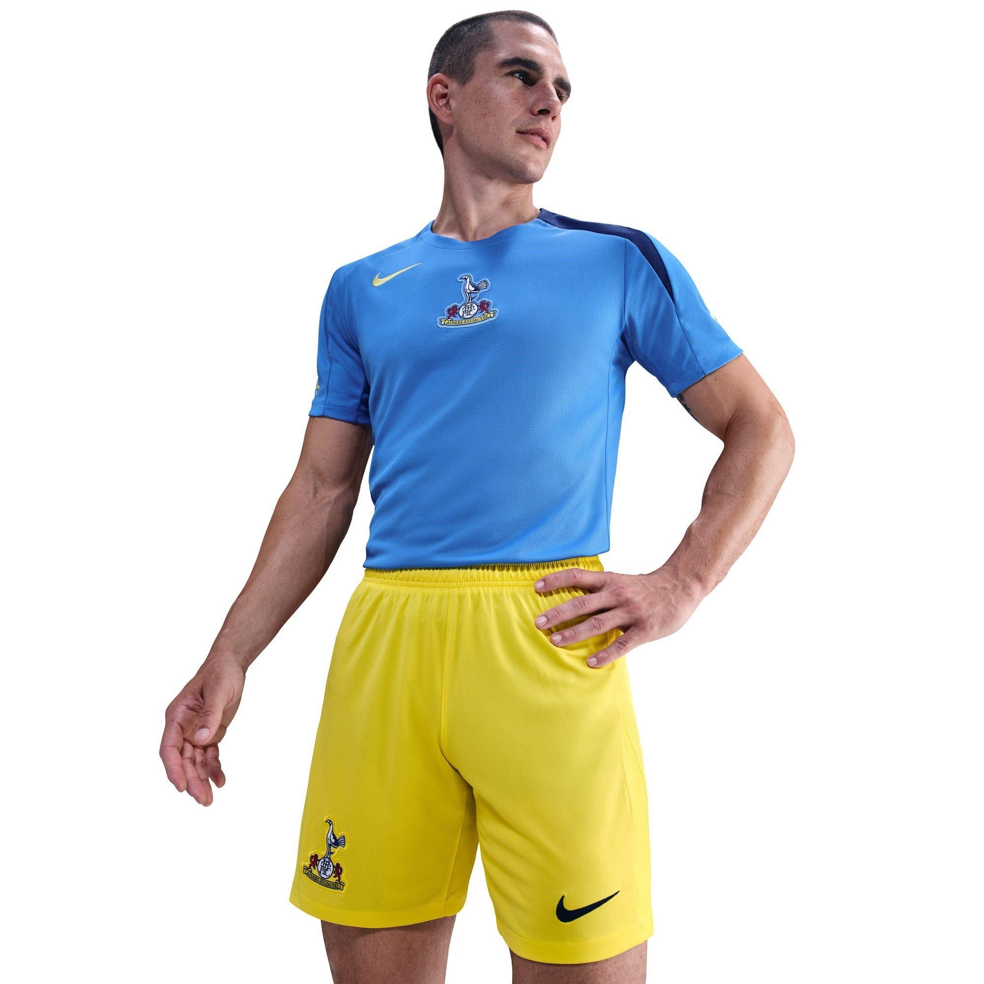 Nike Men's Tottenham Hotspur Third Shorts 2025 2026 Adults - Yellow/Blue - M