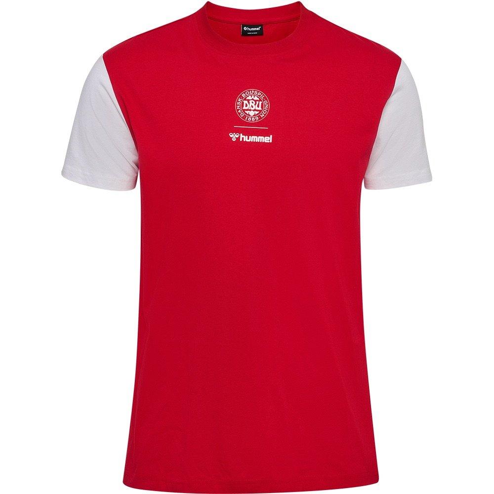 Rot/Weiß - Hummel - Mens Denmark Short Sleeve T-Shirt - 1