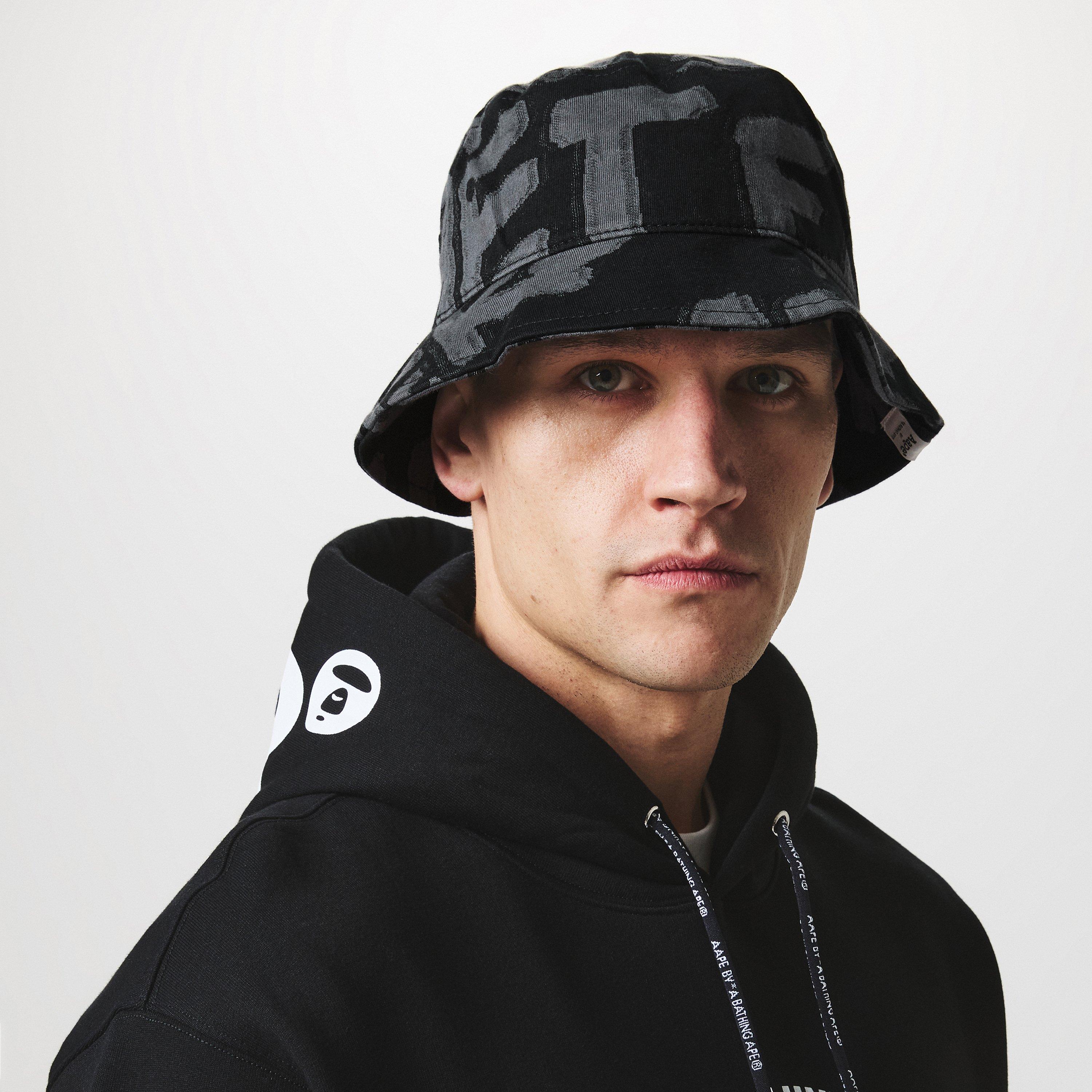 Black - AAPE - Men's All Over Print Bucket Hat - 2
