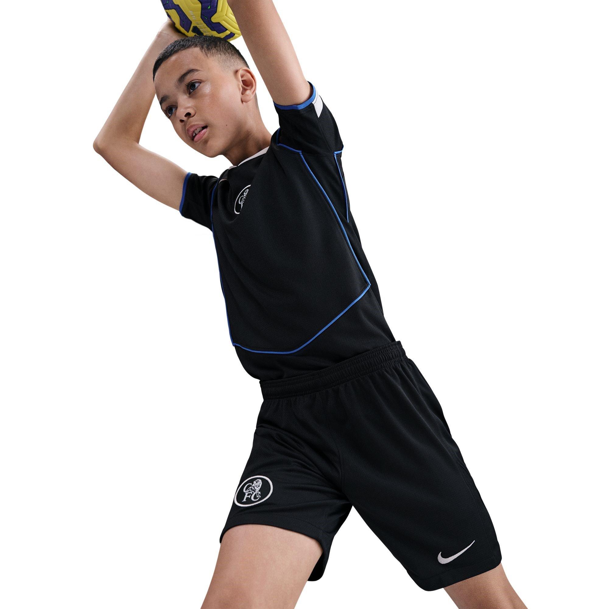 Black/Silver - Nike - Chelsea Third Shorts 2025 2026 Juniors - 5