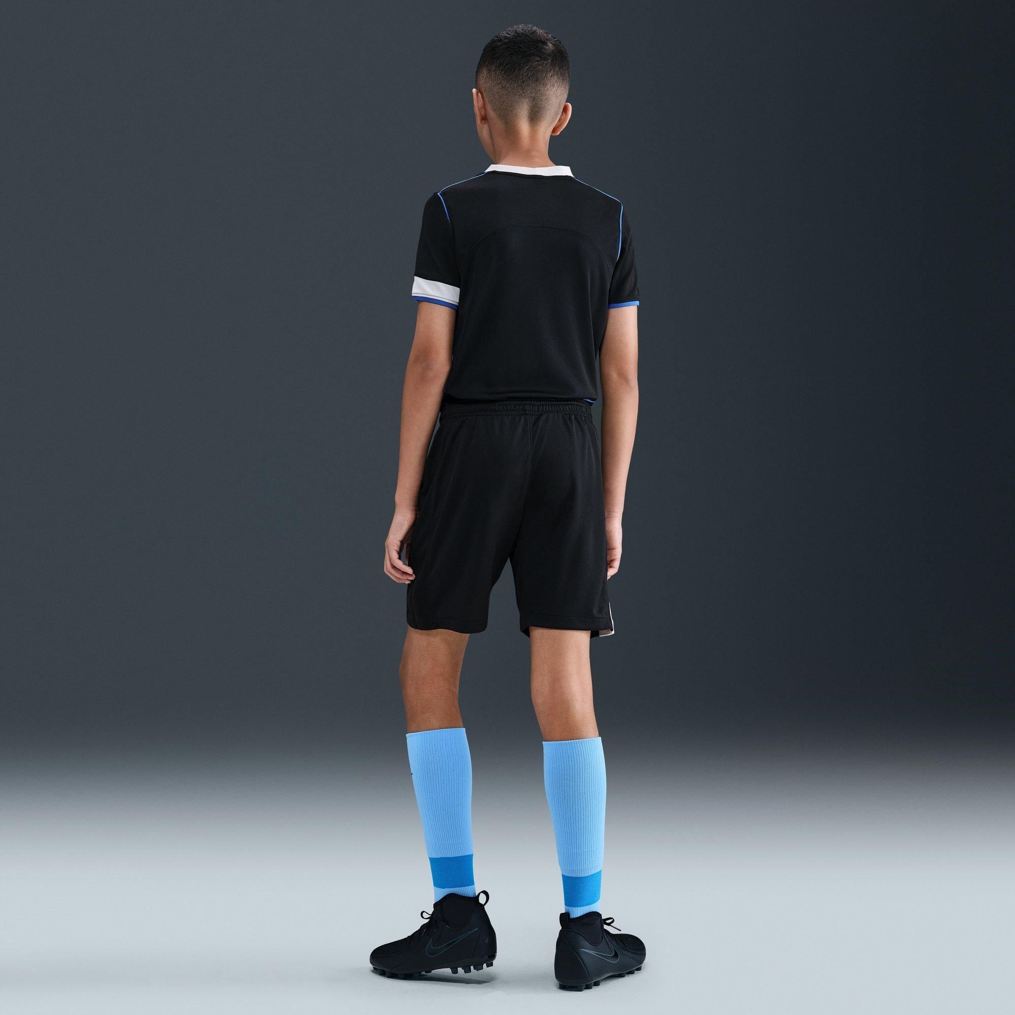 Black/Silver - Nike - Chelsea Third Shorts 2025 2026 Juniors - 8