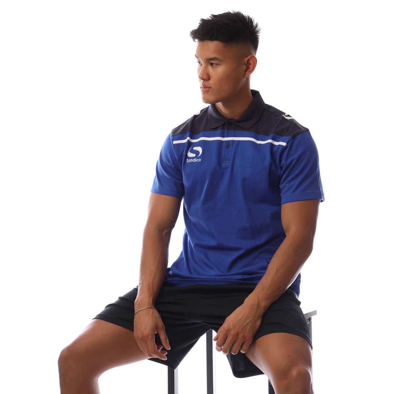 Royal/Navy - Sondico - Men's Performance Polo Shirt - 4