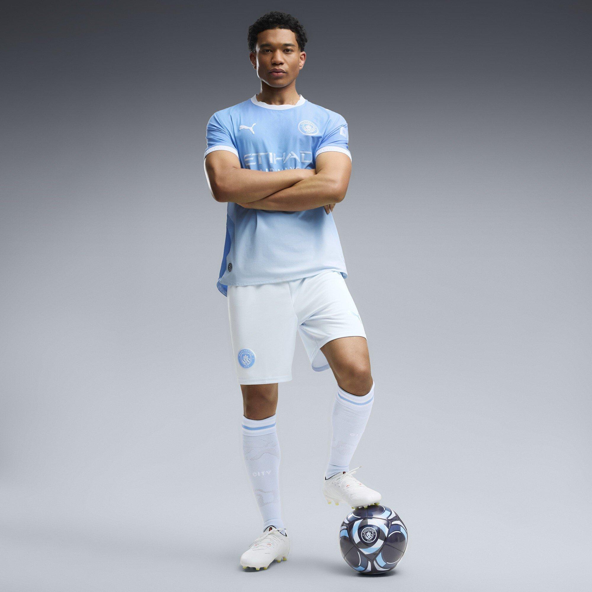 Blanco/Azul - Puma - Manchester City Home Short 2026/27 Mens - 5