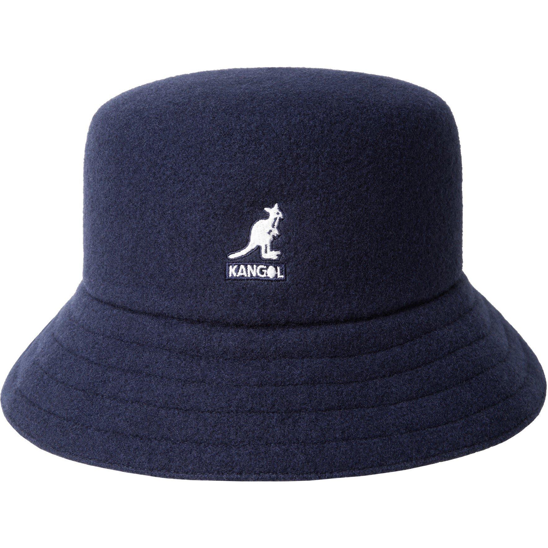 Kangol  Wool Lahinch Seamless Knitted Bucket Hat - Navy - Large