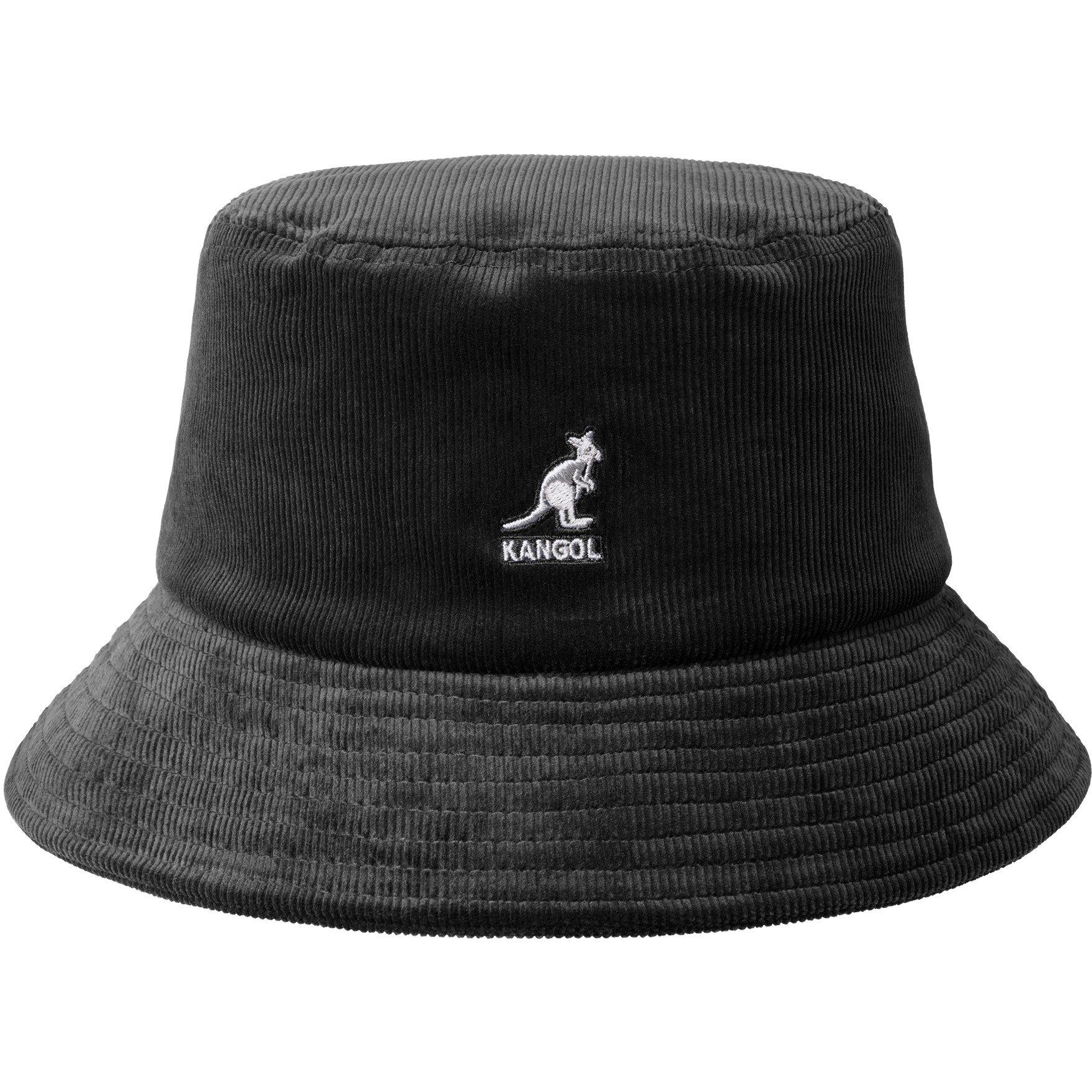Kangol  Adults Cord Bucket Hats - Black - Medium