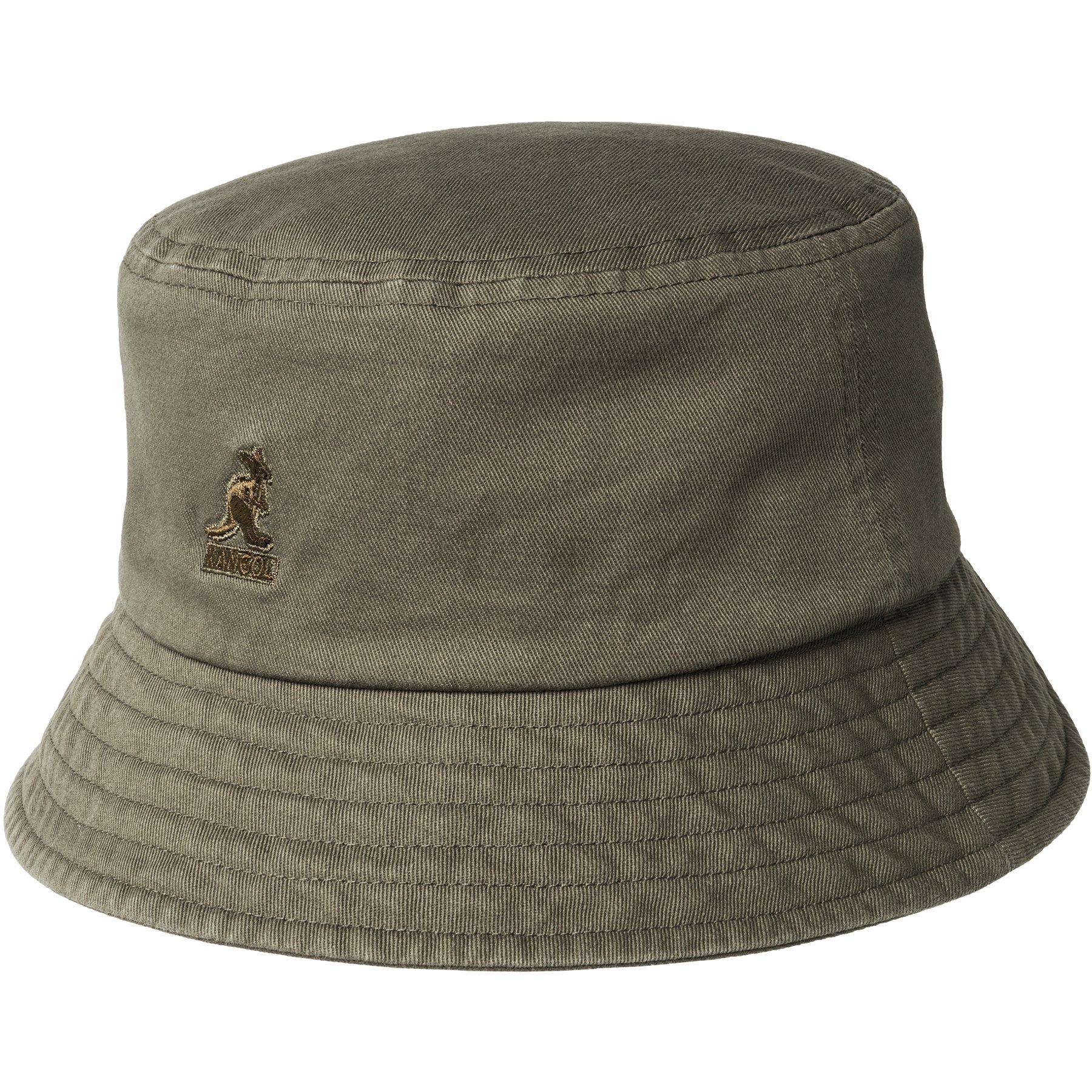 Kangol Adults Washed Bucket Hats - Smog - Large