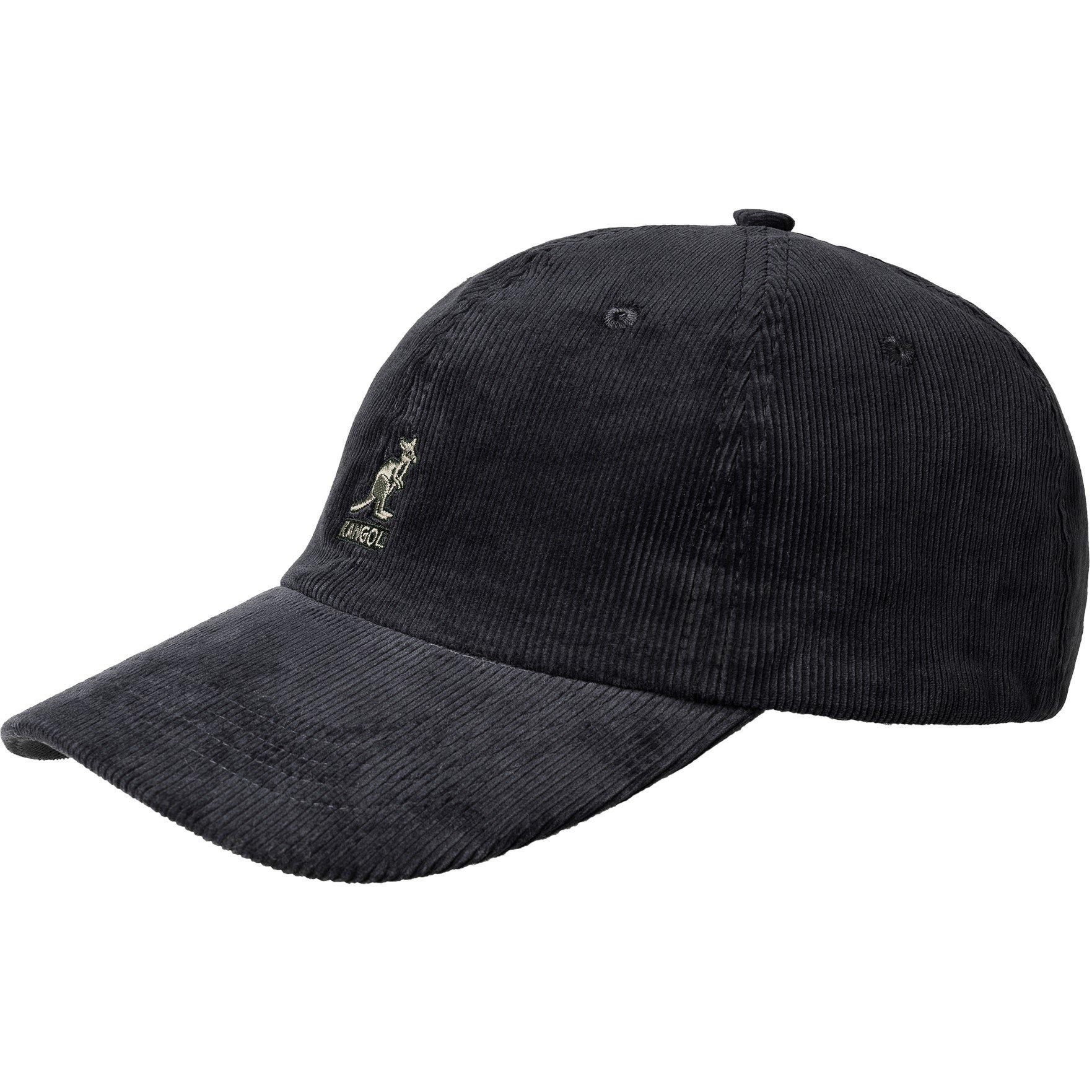 Black - Kangol - Adults Cord Baseball Cap - 1
