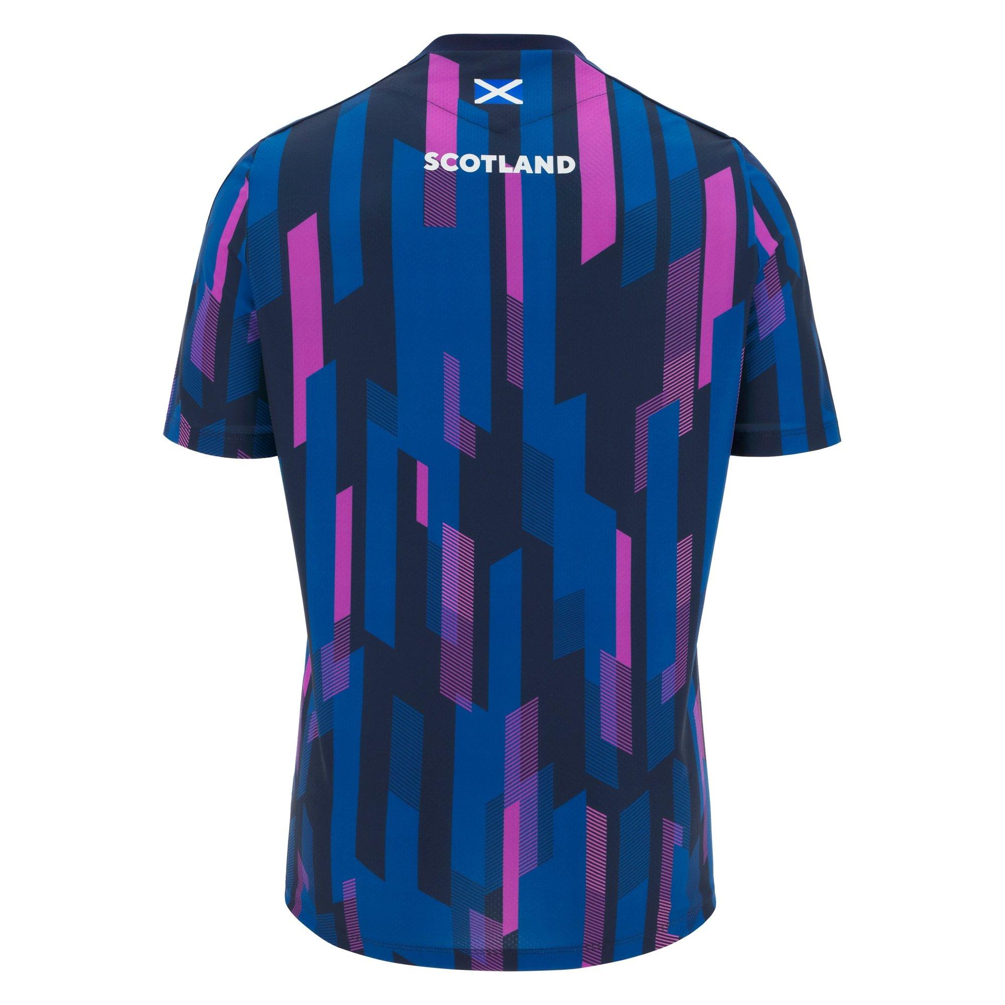 Navy Purple - Macron - Scotland Rugby Pre Match Shirt 2025 Adults - 2