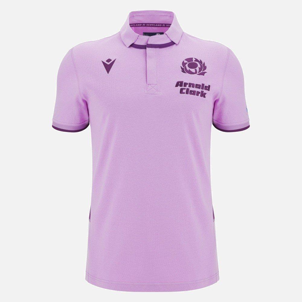 Macron Men's Scotland Rugby World Cup Away Shirt 2025 Adults - Purple - Small