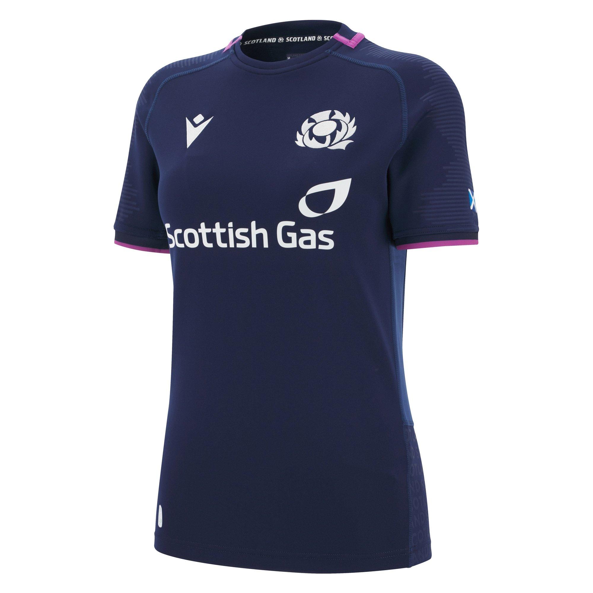 Navy - Macron - Scotland Rugby Home Shirt 2025 Womens - 1