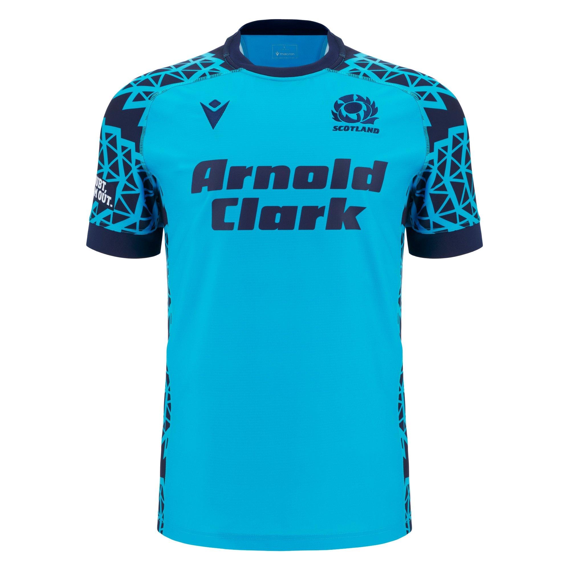 Macron Scotland Rugby Training Shirt 2025 Adults | Sports Direct