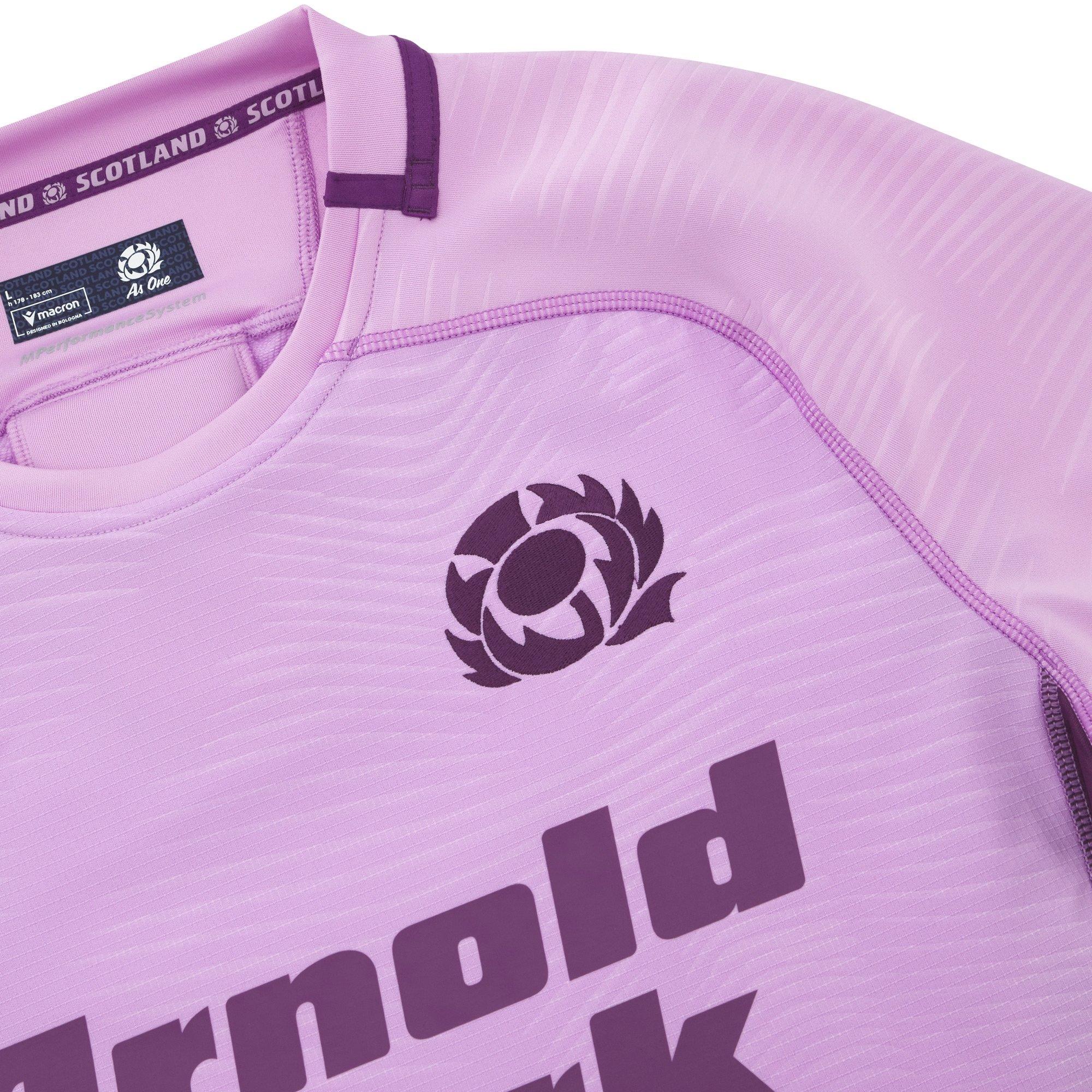 Pink - Macron - Scotland Rugby Away Authentic Shirt 2025 Adults - 3