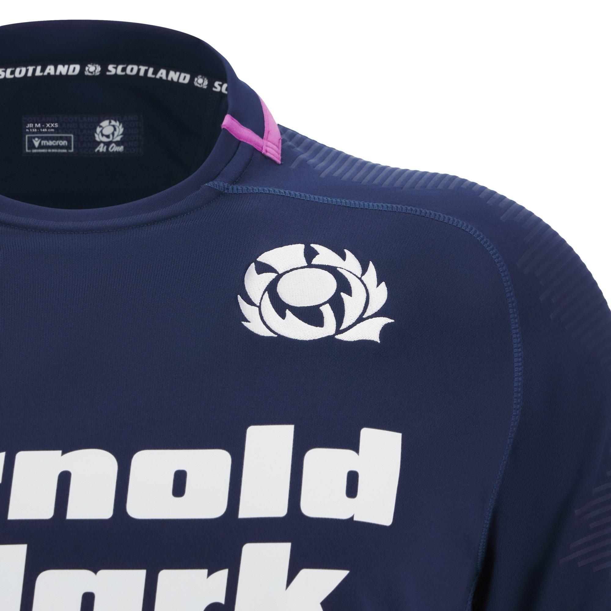 Navy - Macron - Scotland Rugby Home Shirt 2025 Juniors - 3