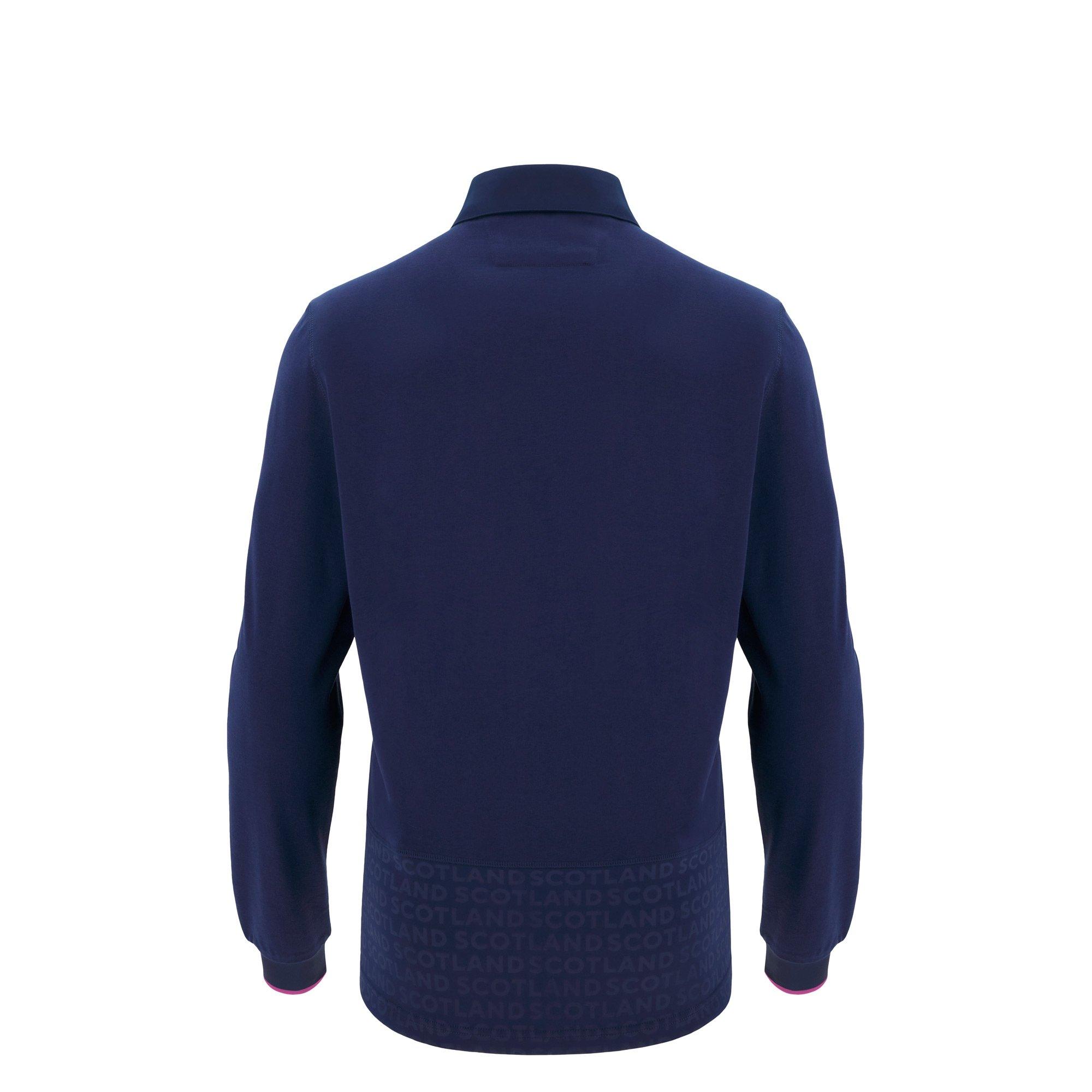 Marineblau - Macron - Scotland Rugby Long Sleeve Home Shirt 2025 2026 Juniors - 2