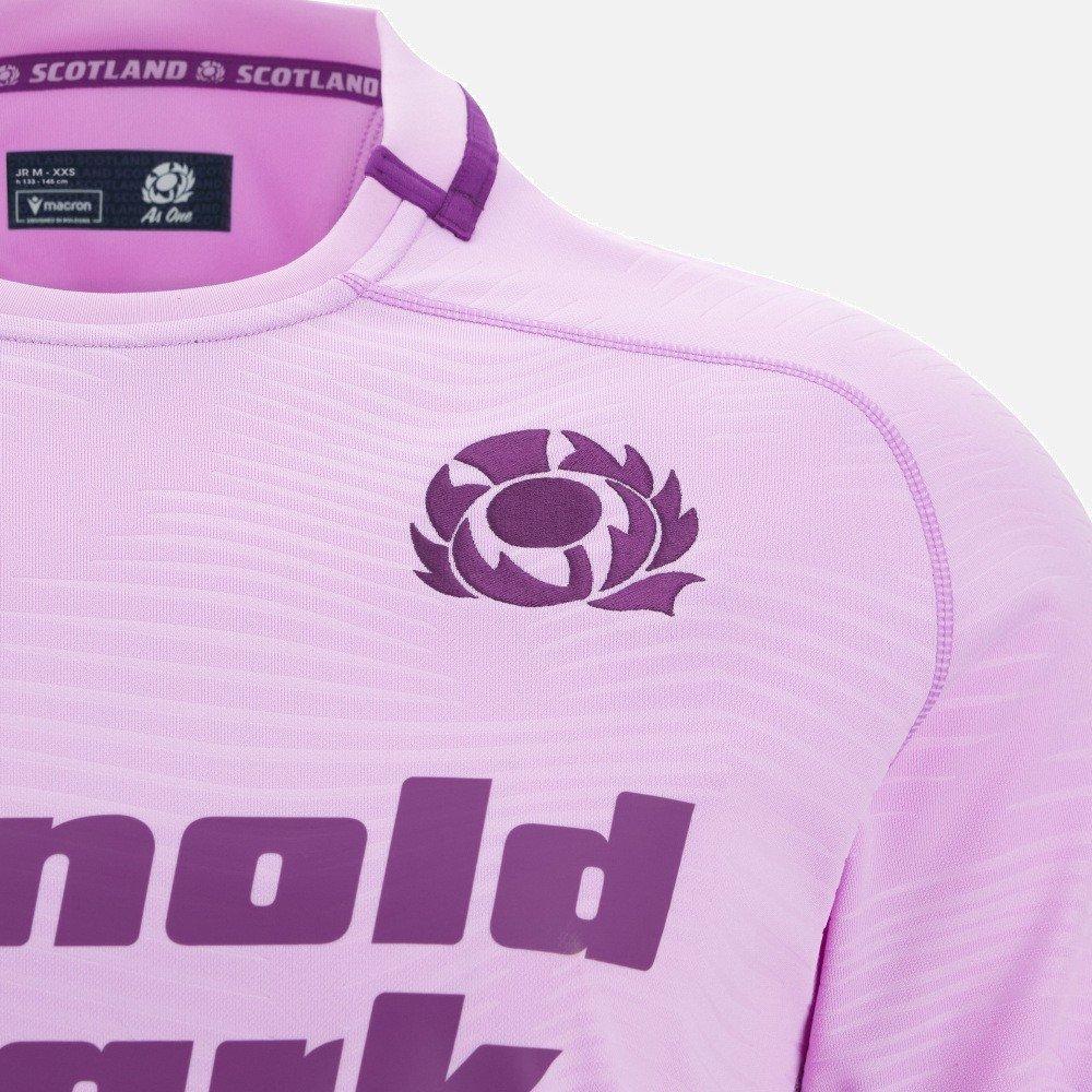 Pink - Macron - Scotland Rugby World Cup Away Shirt 2025 Juniors - 2