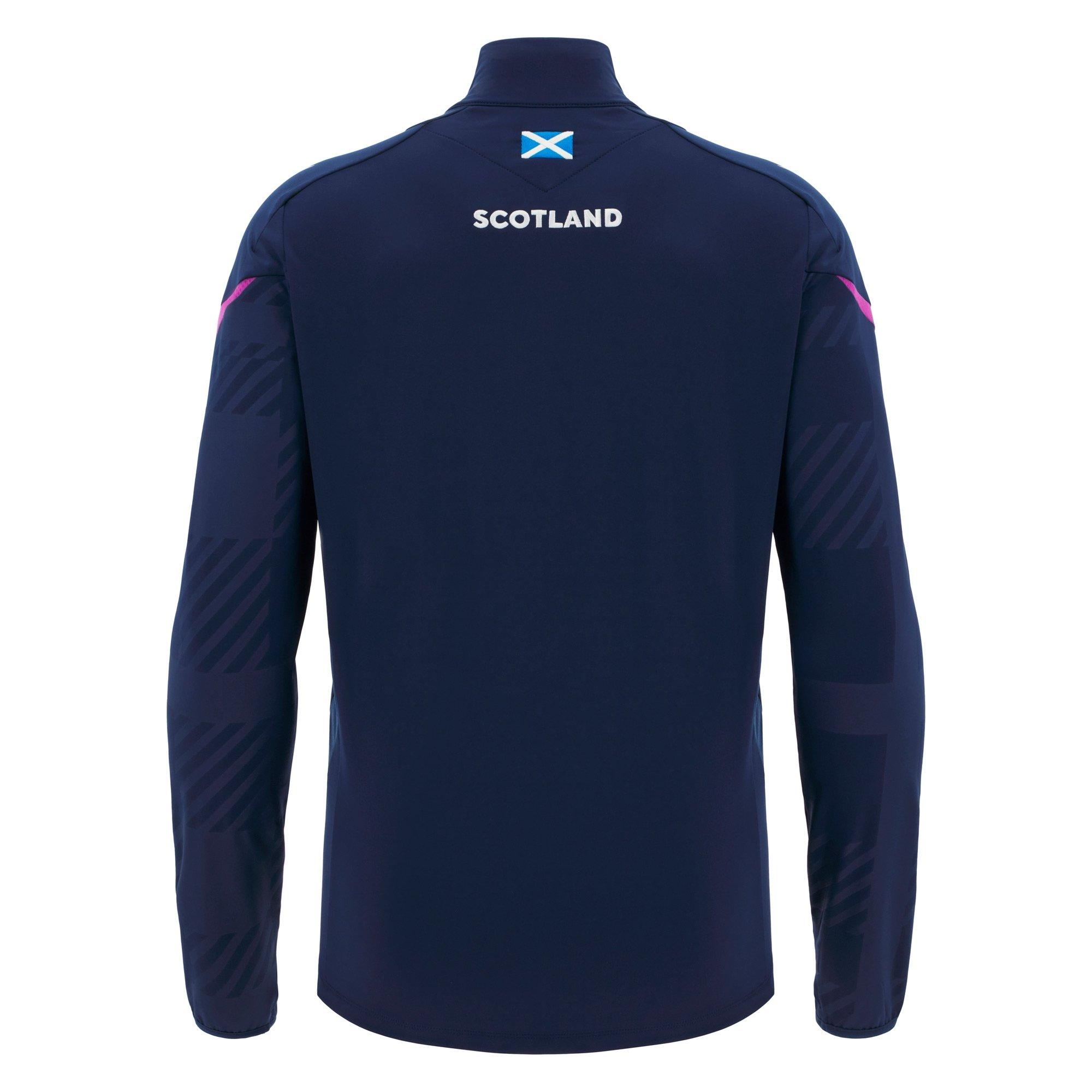 Navy/Sky - Macron - Scotland Rugby quarter Zip 2025 Adults - 2