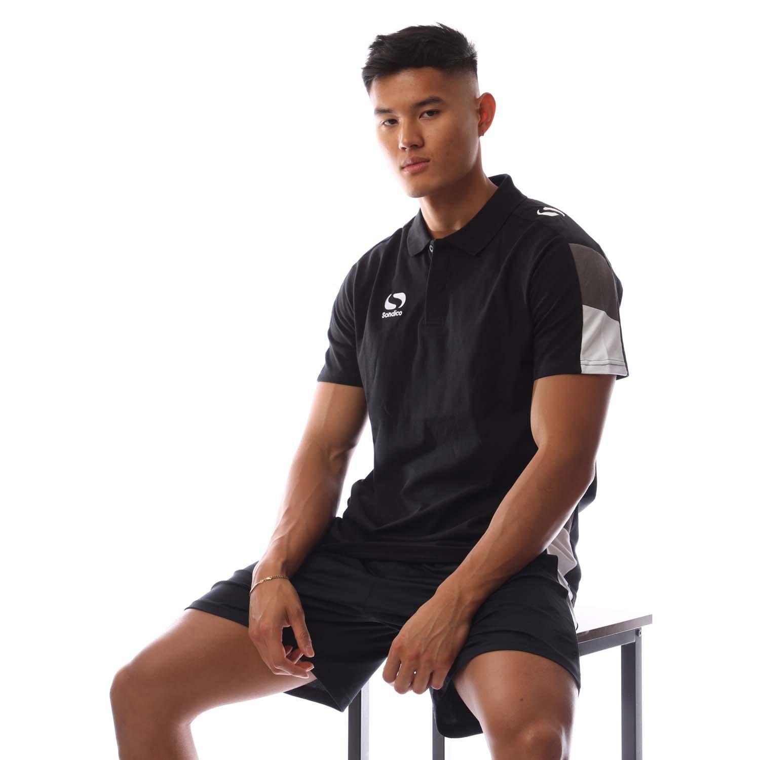 Black/Chrcl/Wht - Sondico - Venata Performance Polo Shirt - 4