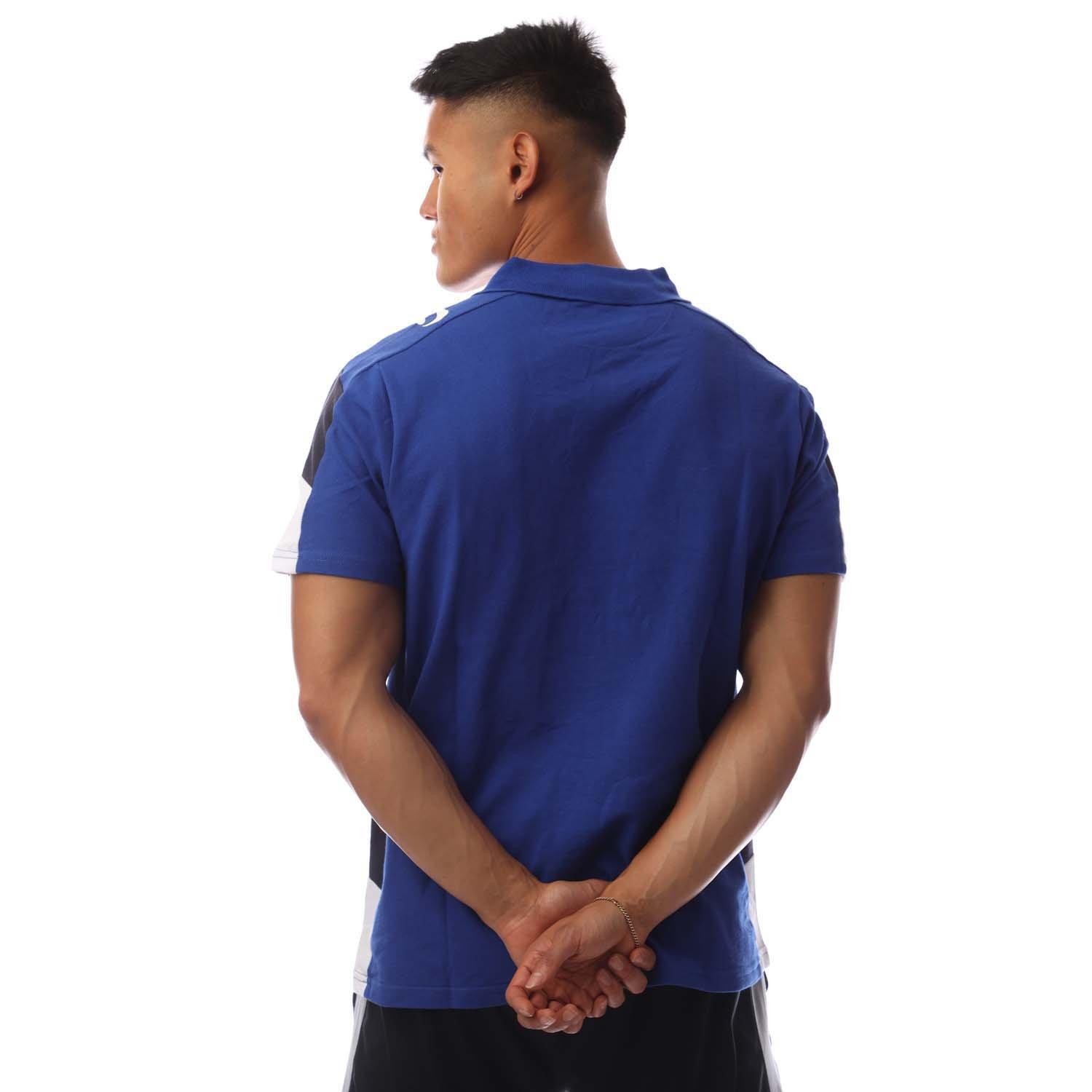 Royal/Navy/Wht - Sondico - Men's Venata Performance Polo Shirt - 3
