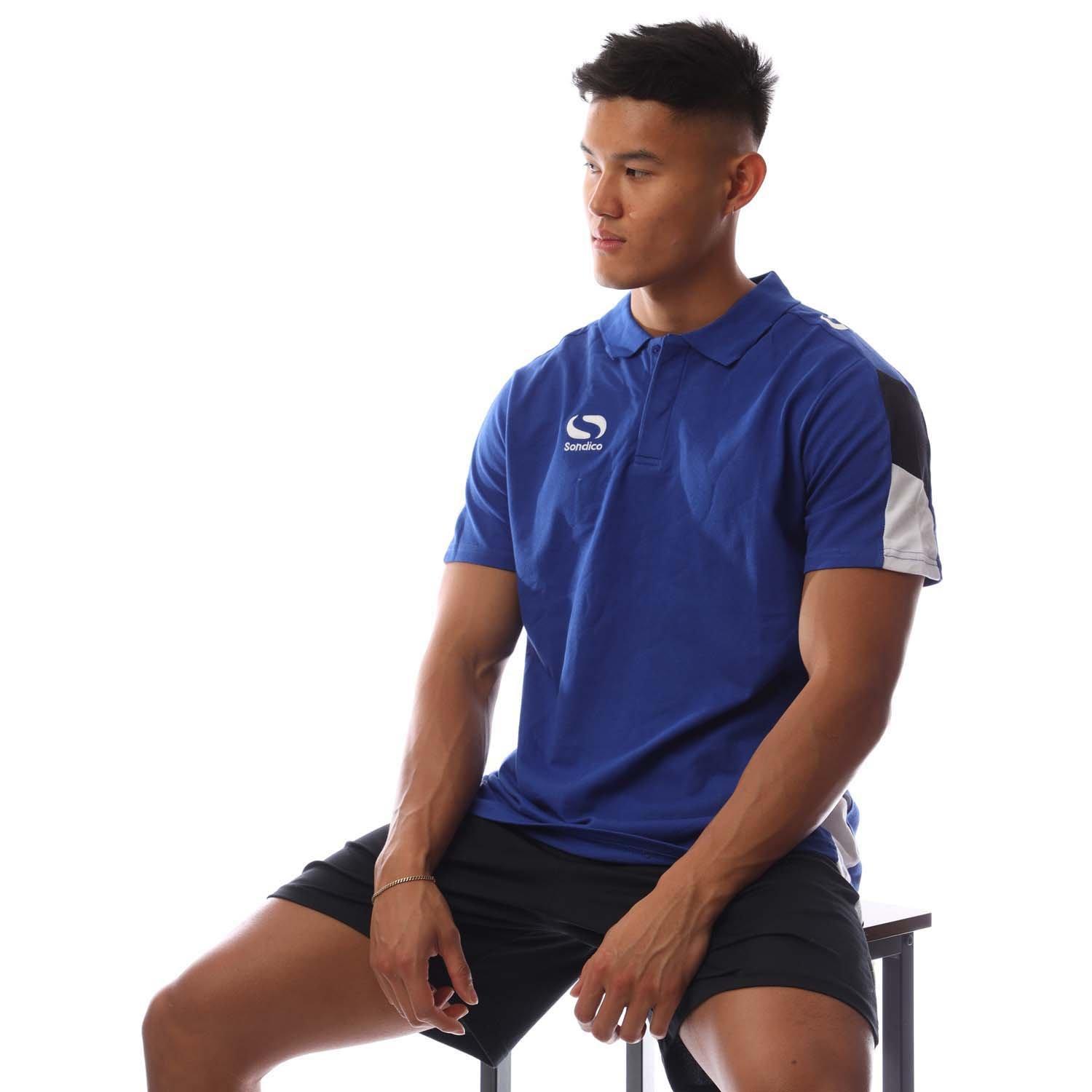 Royal/Navy/Wht - Sondico - Men's Venata Performance Polo Shirt - 4