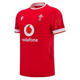 Macron Welsh Rugby Union Authentic Home Shirt 2024 Adults