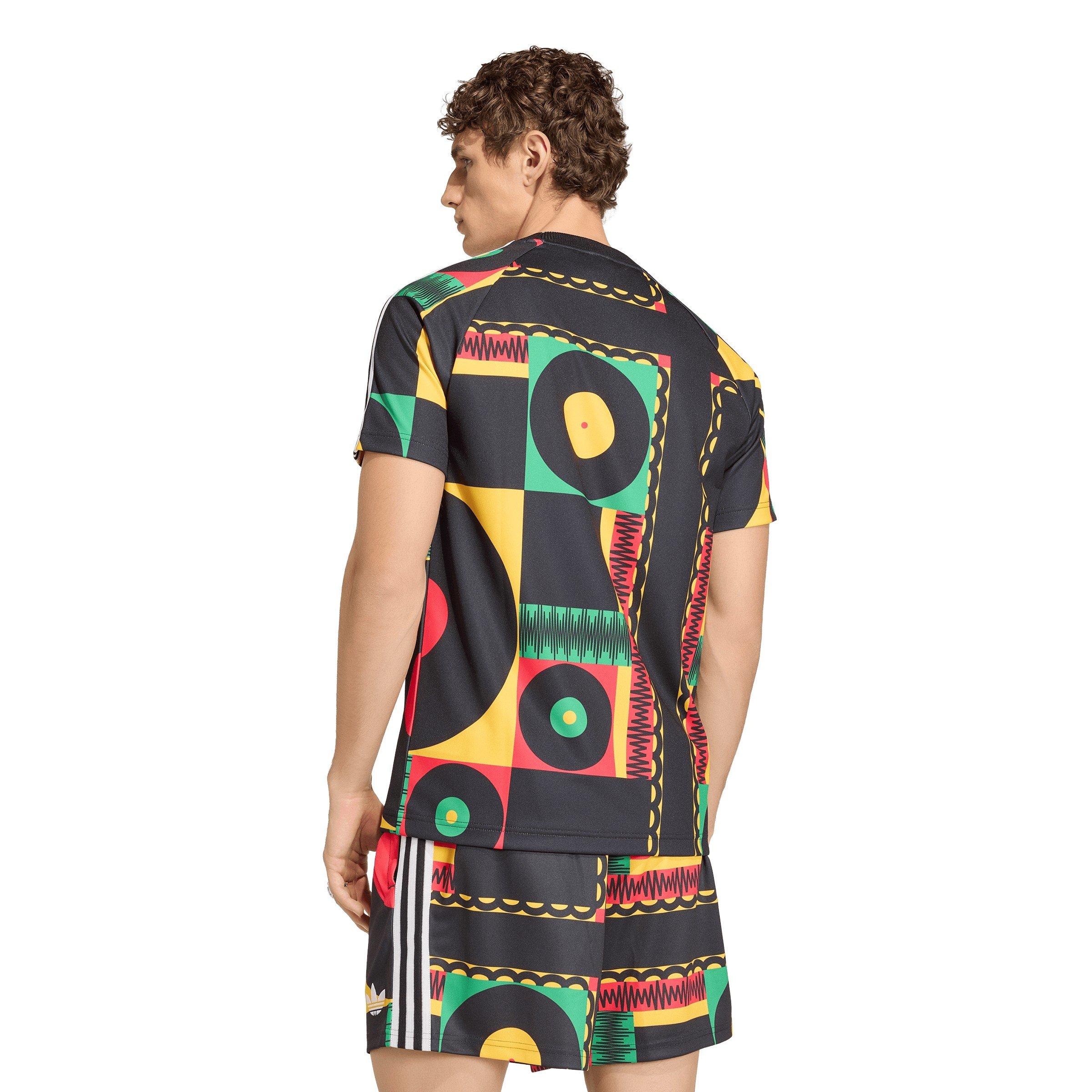 Black/Green - adidas - Mens Jamaica Originals T-Shirt - 3