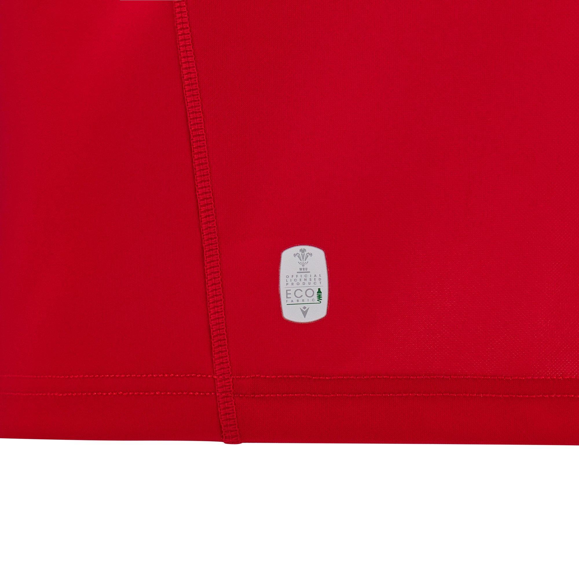 Rød/Hvid - Macron - Welsh Rugby Union Home Shirt 2024 Adults - 6