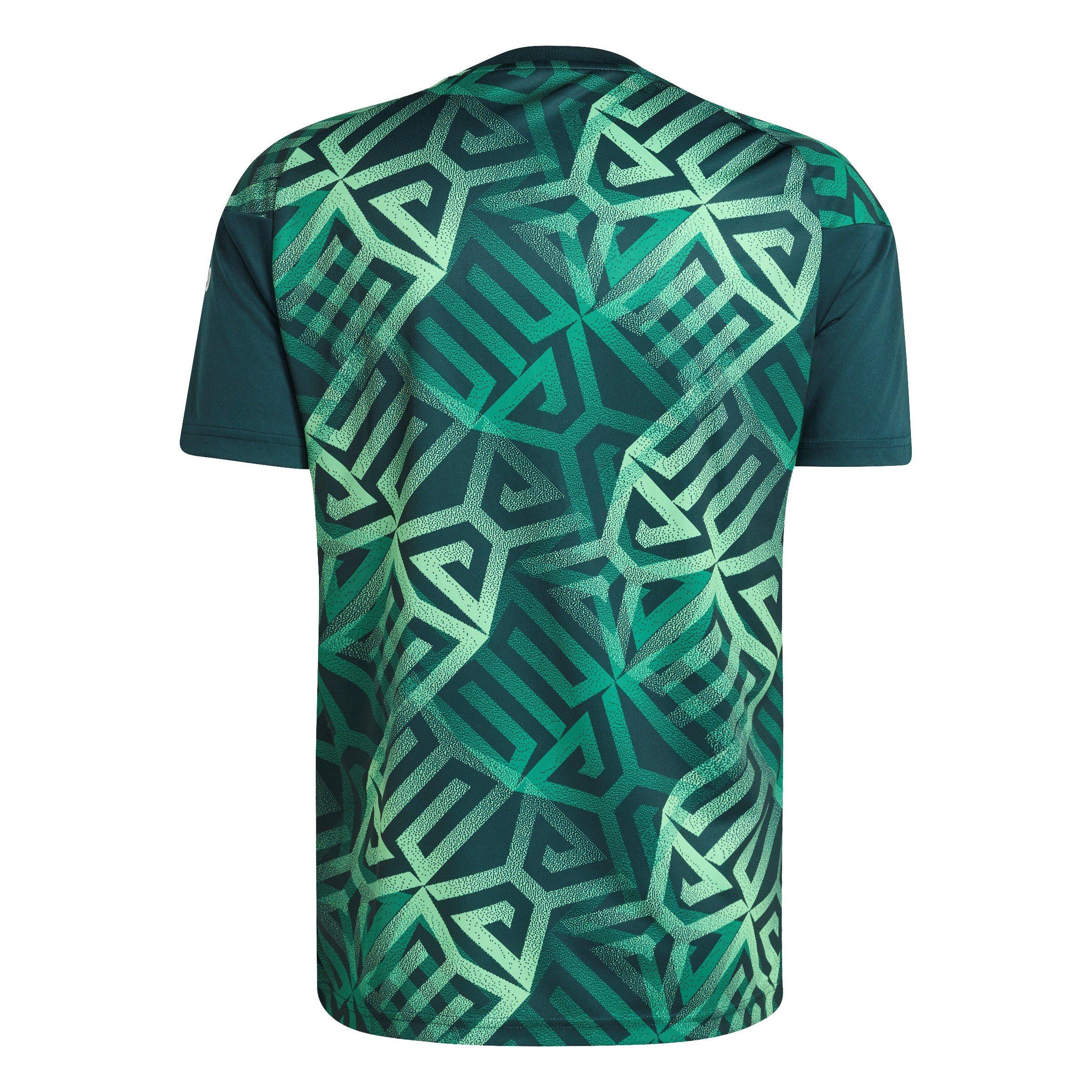 Groen/Wit - adidas - Mens Mexico 2026 Pre-Match Short Sleeve T-Shirt - 2