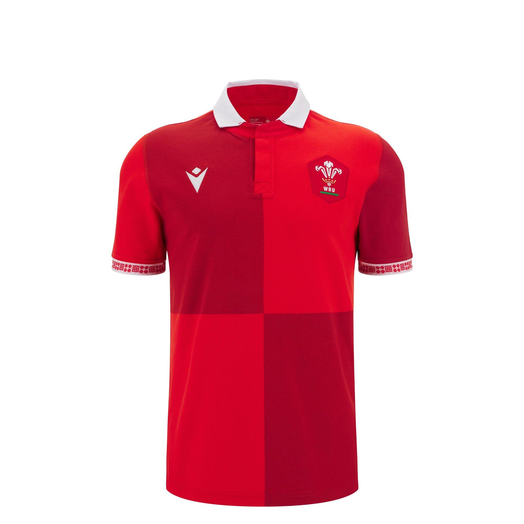 Macron Red Wales Rugby Home Shirt 2025 Juniors - 9-10 (M) - Image 4