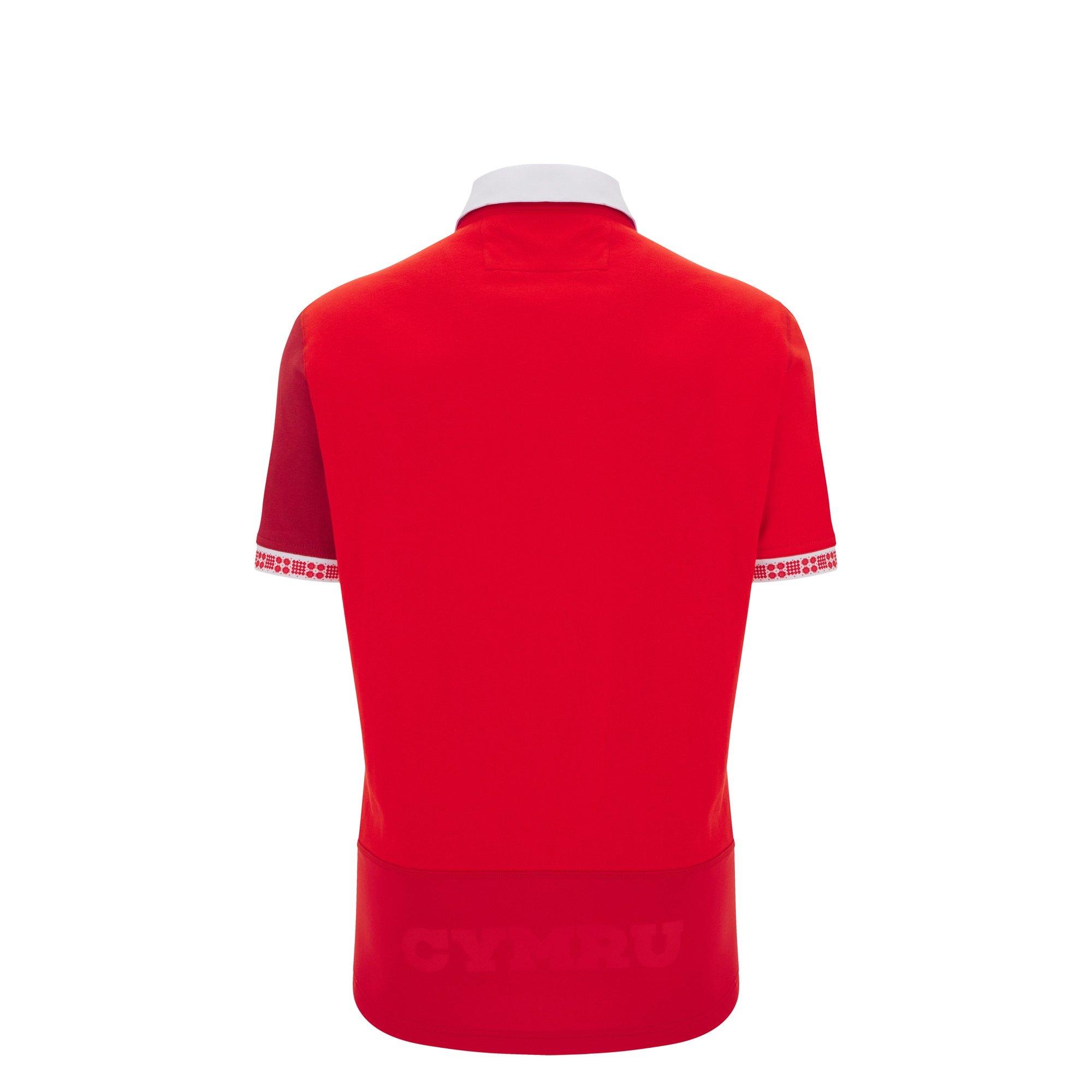 Red - Macron - Wales Rugby Home Shirt 2025 Juniors - 2
