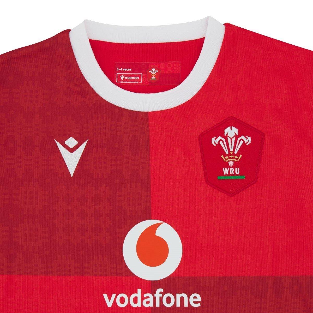 Rød - Macron - Wales Rugby Home Shirt 2025 Infants - 3