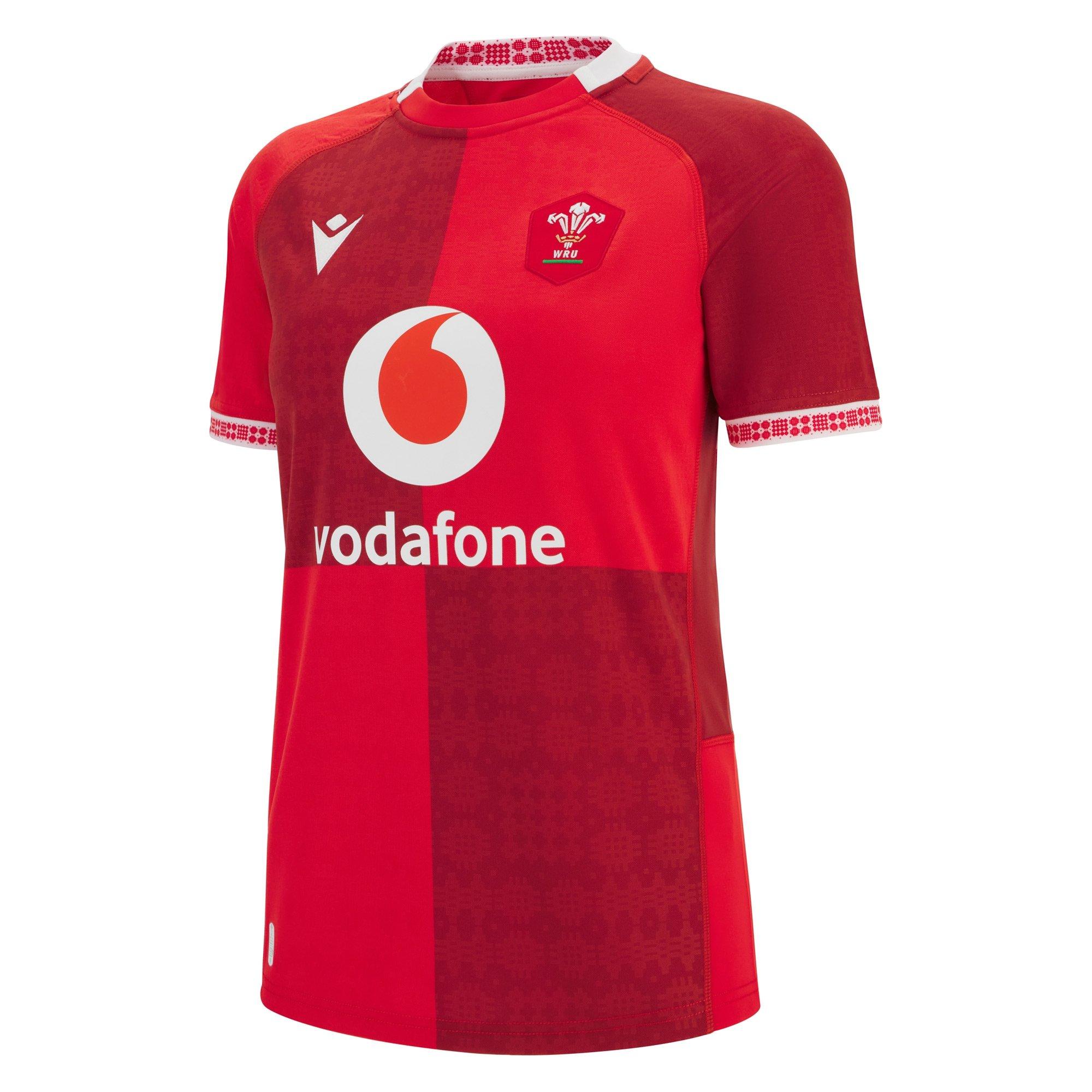 Red - Macron - Wales Rugby Home Shirt 2025 Womens - 1