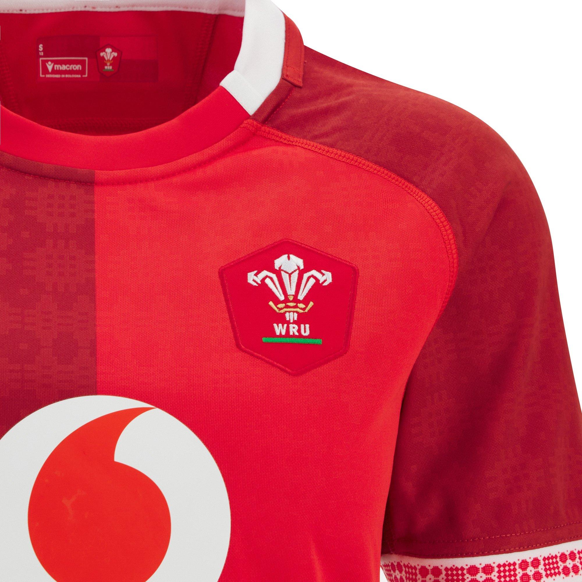 Red - Macron - Wales Rugby Home Shirt 2025 Womens - 3